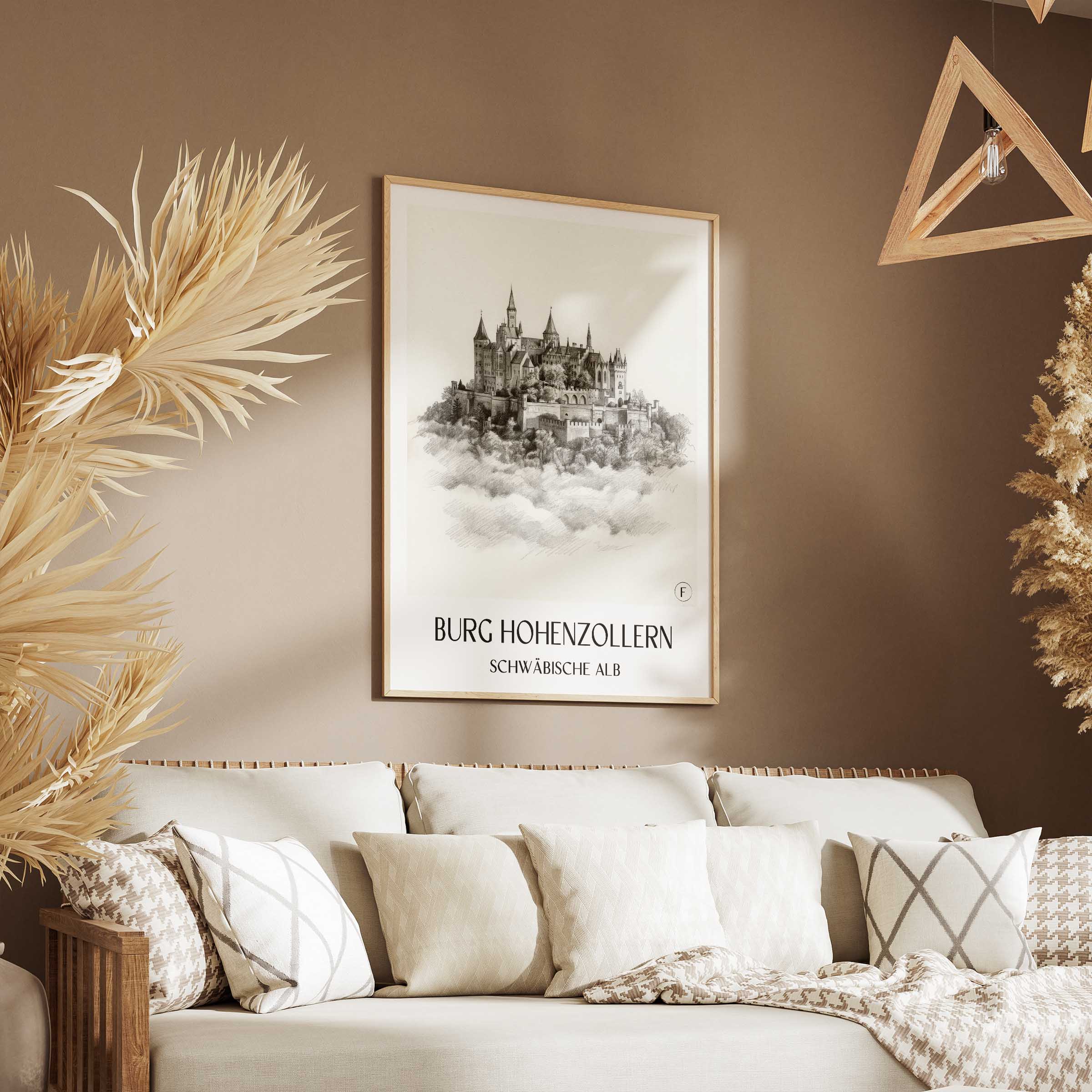 burg-hohenzollern-schwäbische-alb-deutschland-poster-bleistift-zeichnung-drawing