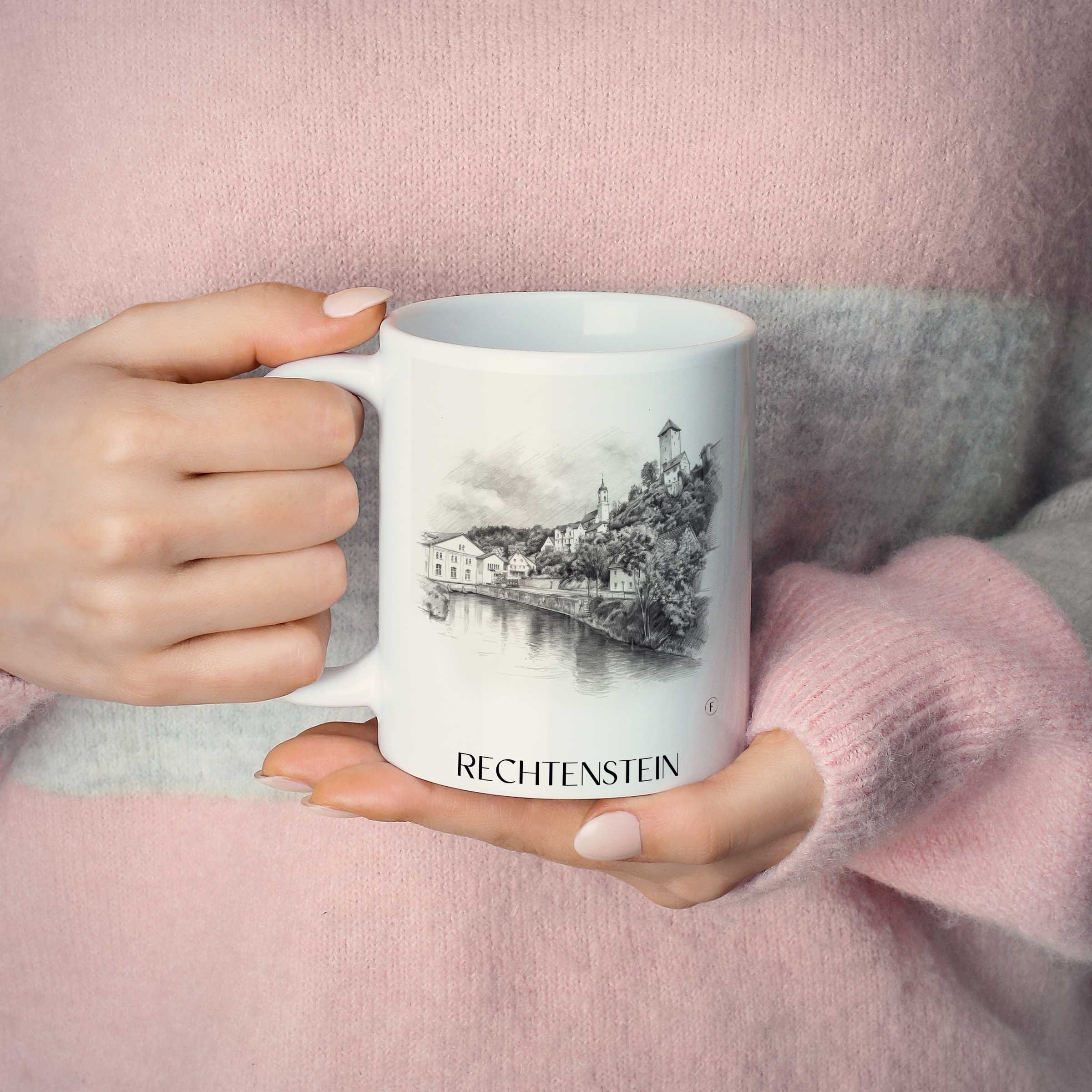 rechtenstein-deutschland-kaffeebecher-bleistift-zeichnung-drawing