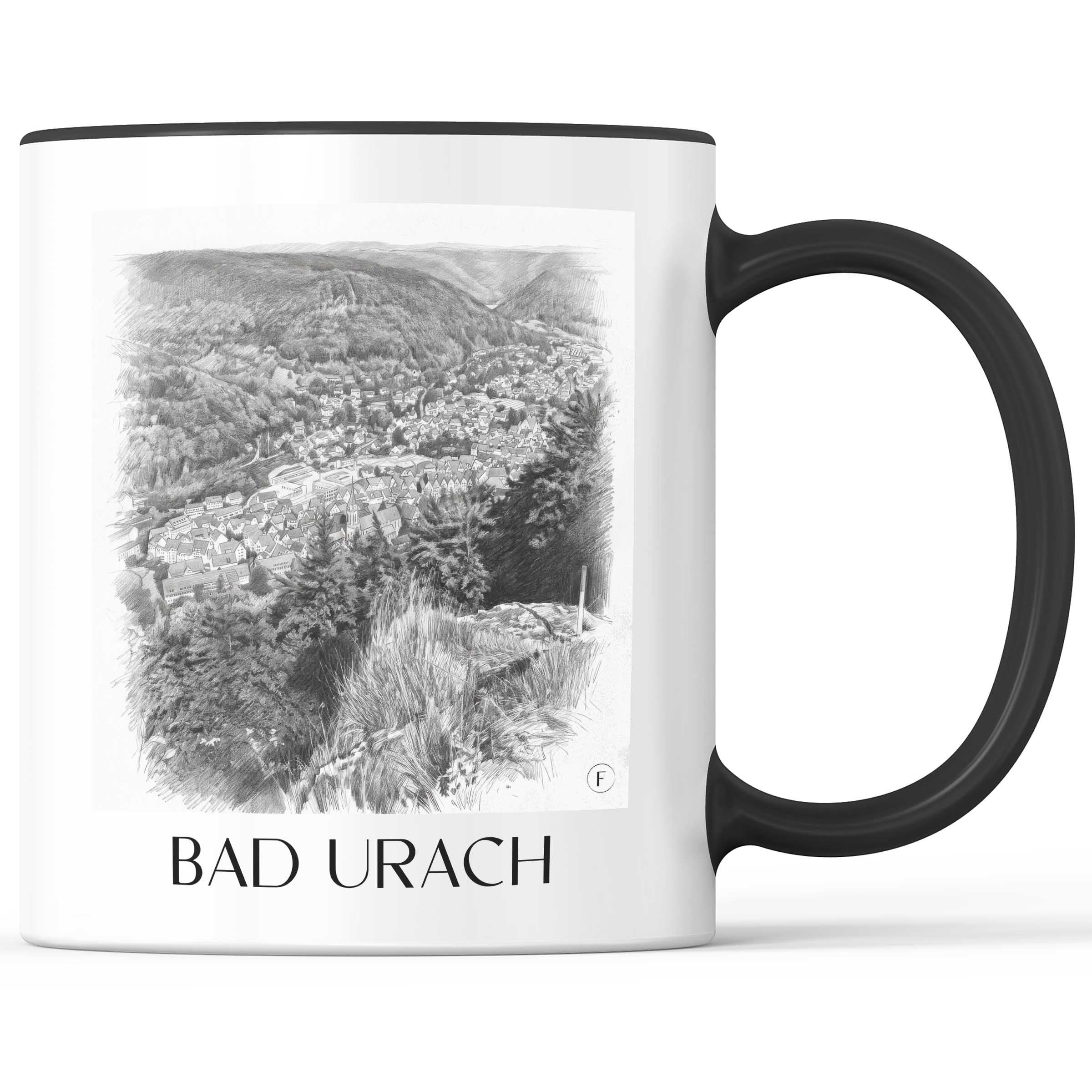 bad-urach-deutschland-kaffeebecher-bleistift-zeichnung-drawing
