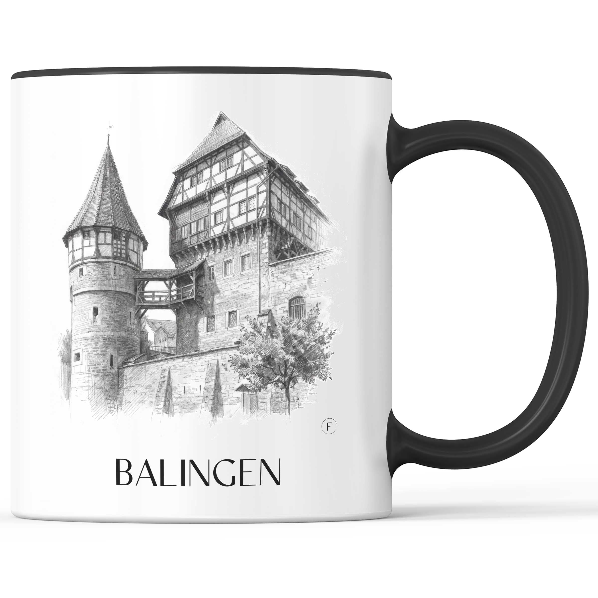 Balingen - Deutschland Becher - Kaffeetasse im Zeichnung Stil