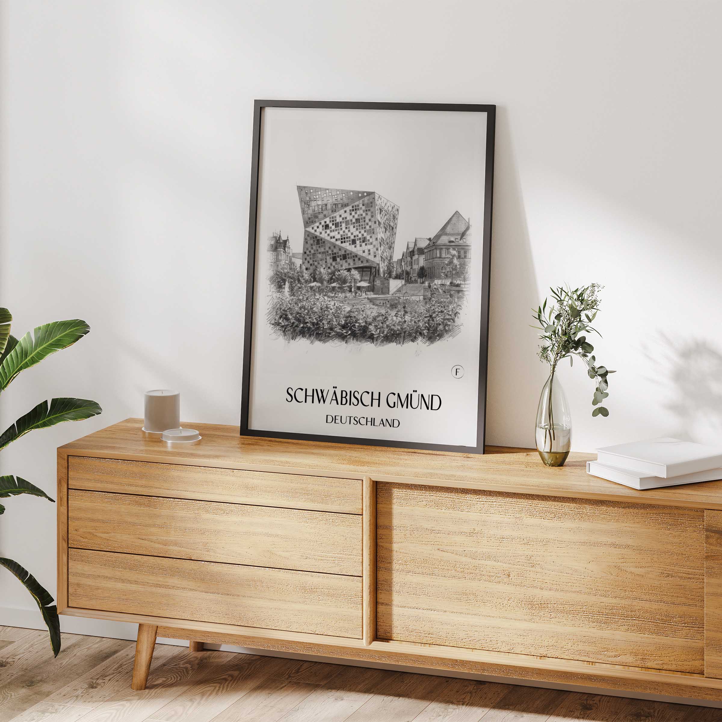 schwäbisch-gmünd-deutschland-poster-bleistift-zeichnung-drawing