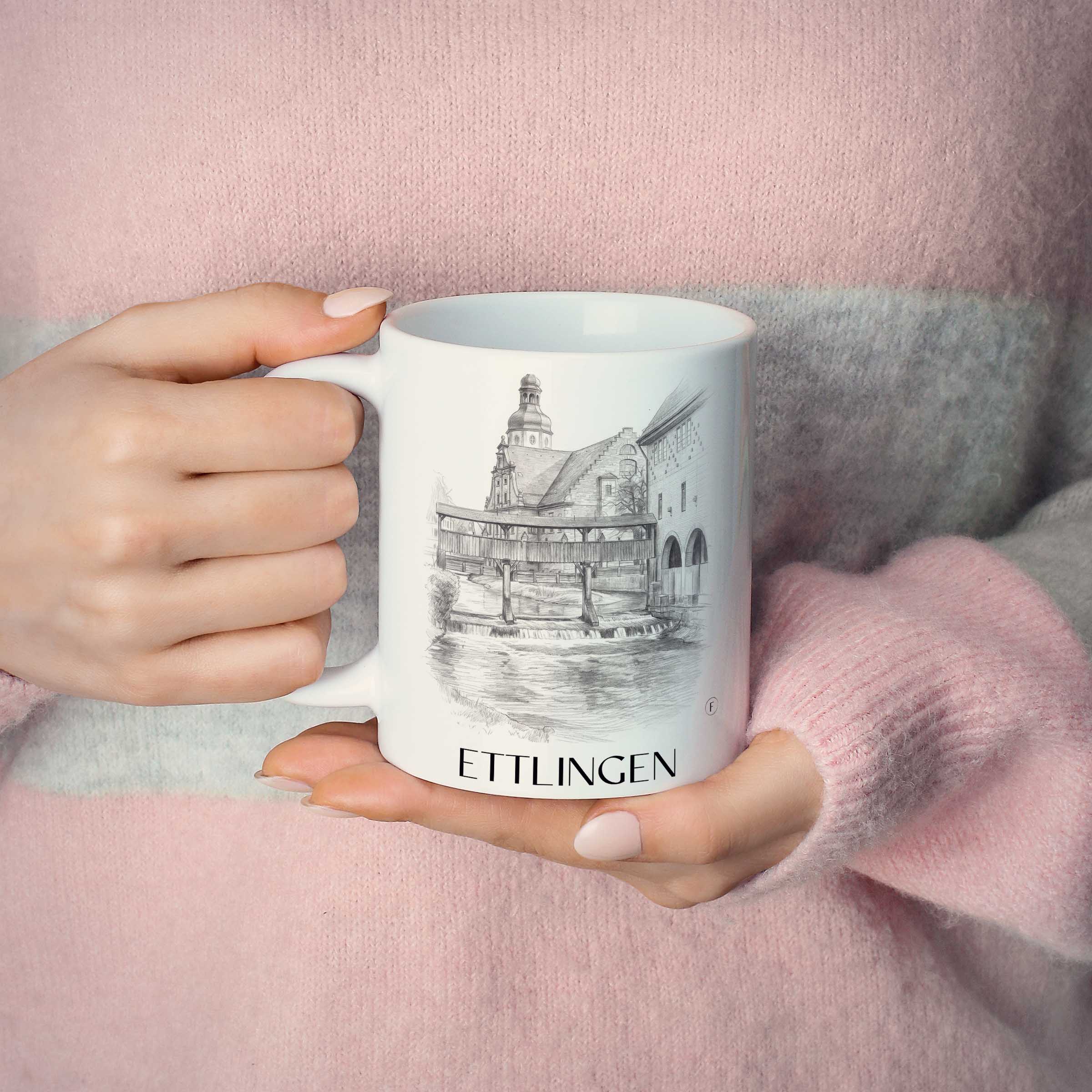 ettlingen-deutschland-kaffeebecher-bleistift-zeichnung-drawing