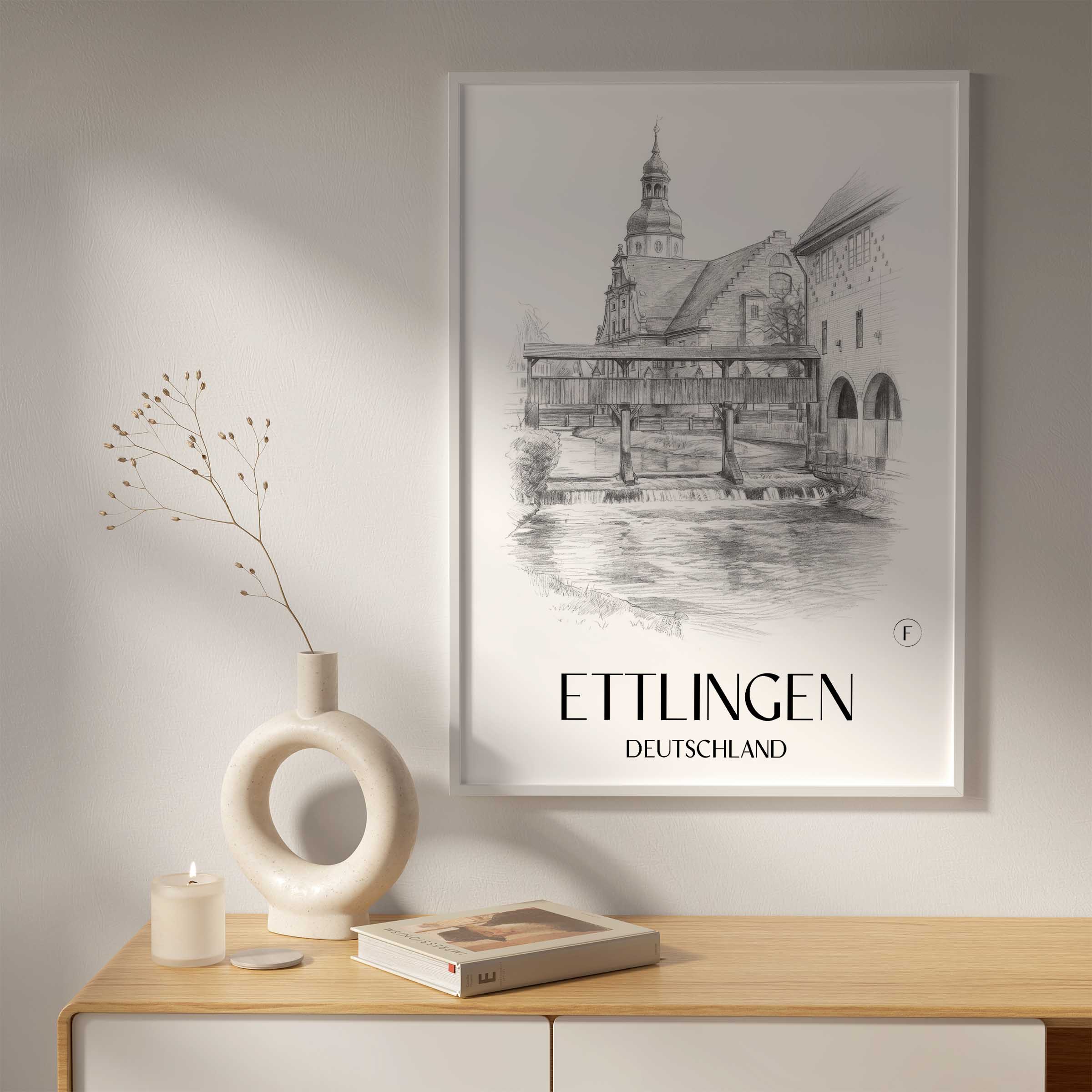 ettlingen-deutschland-poster-bleistift-zeichnung-drawing