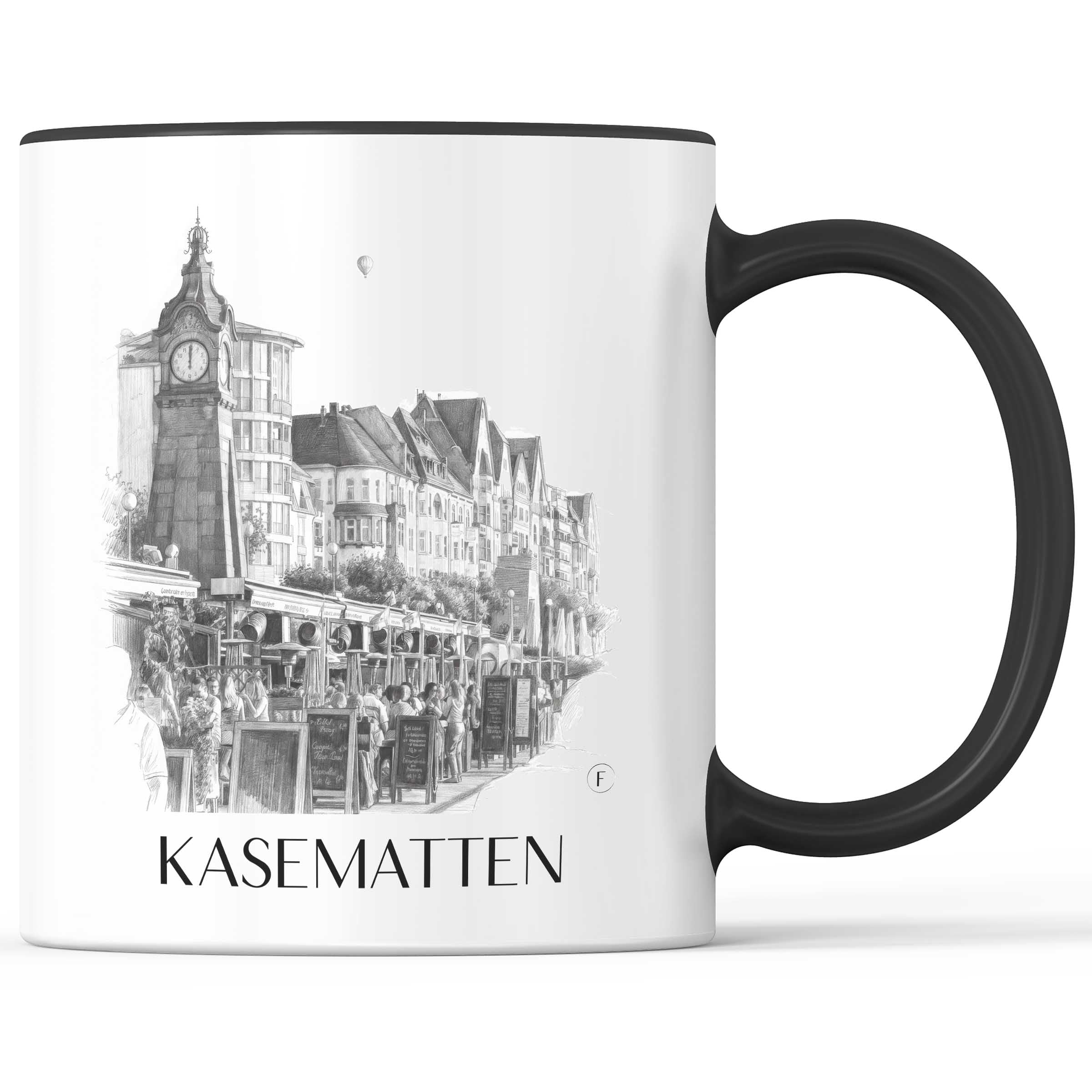 kasematten-düsseldorf-deutschland-kaffeebecher-bleistift-zeichnung-drawing