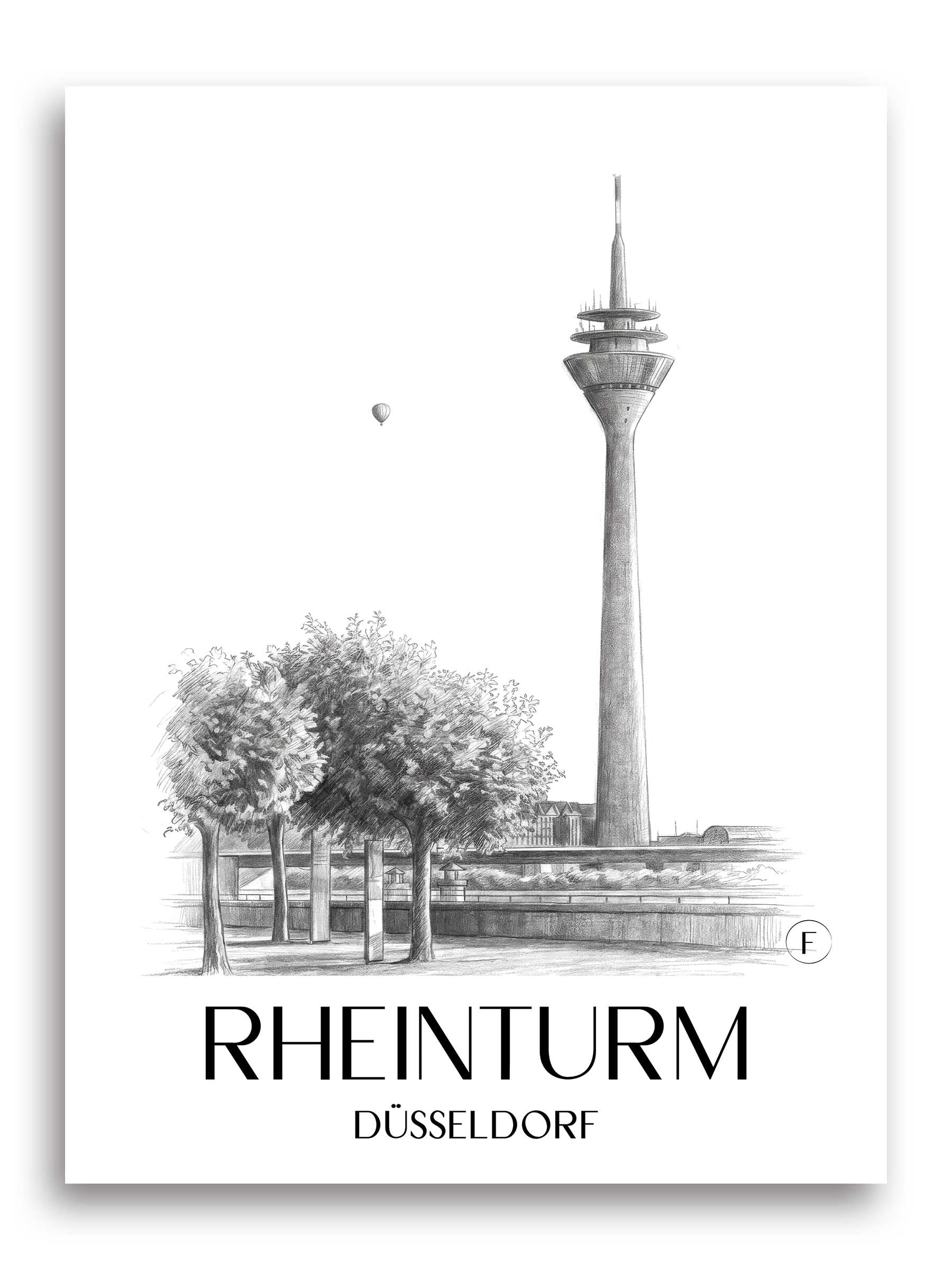 rheinturm-düsseldorf-deutschland-poster-bleistift-zeichnung-drawing