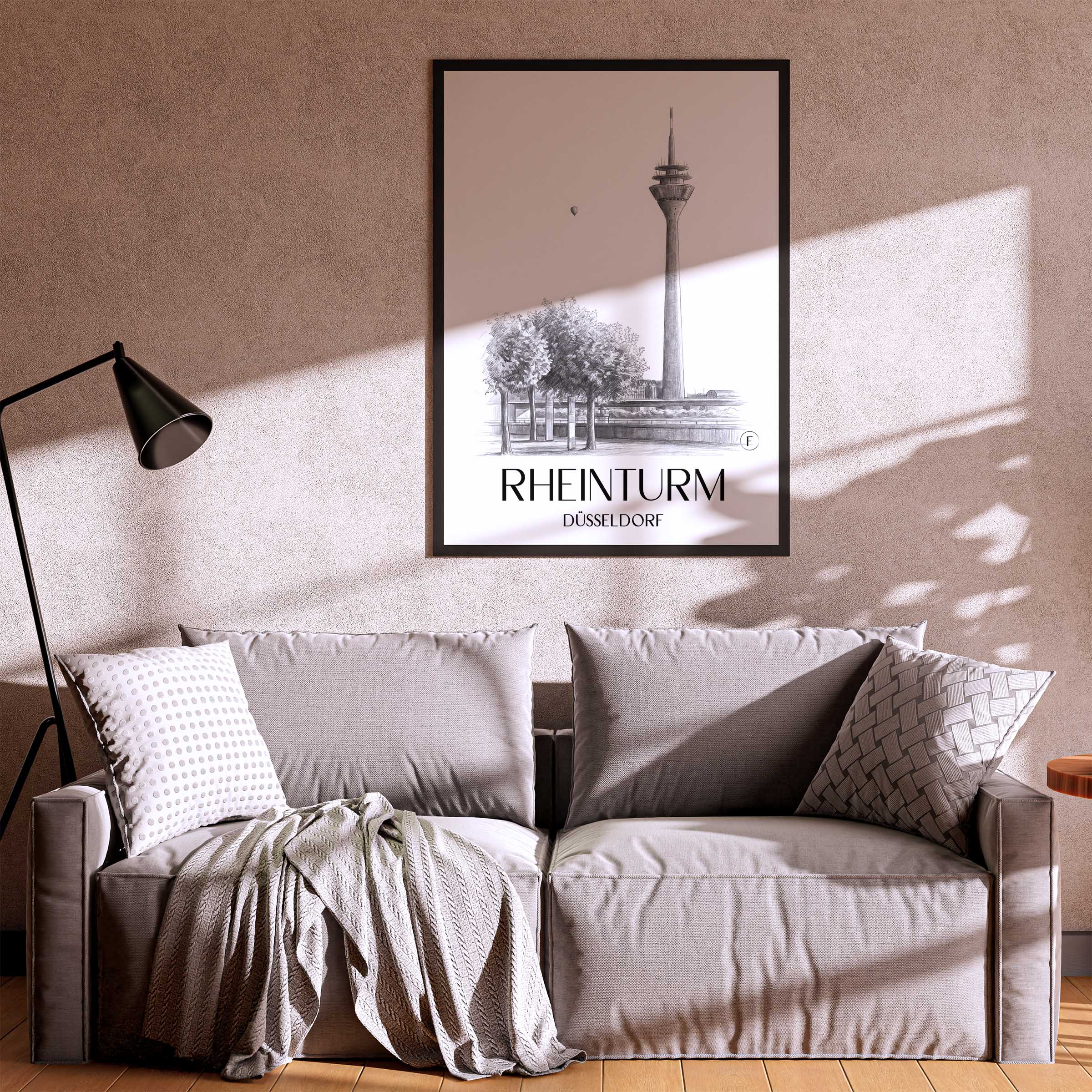 rheinturm-düsseldorf-deutschland-poster-bleistift-zeichnung-drawing