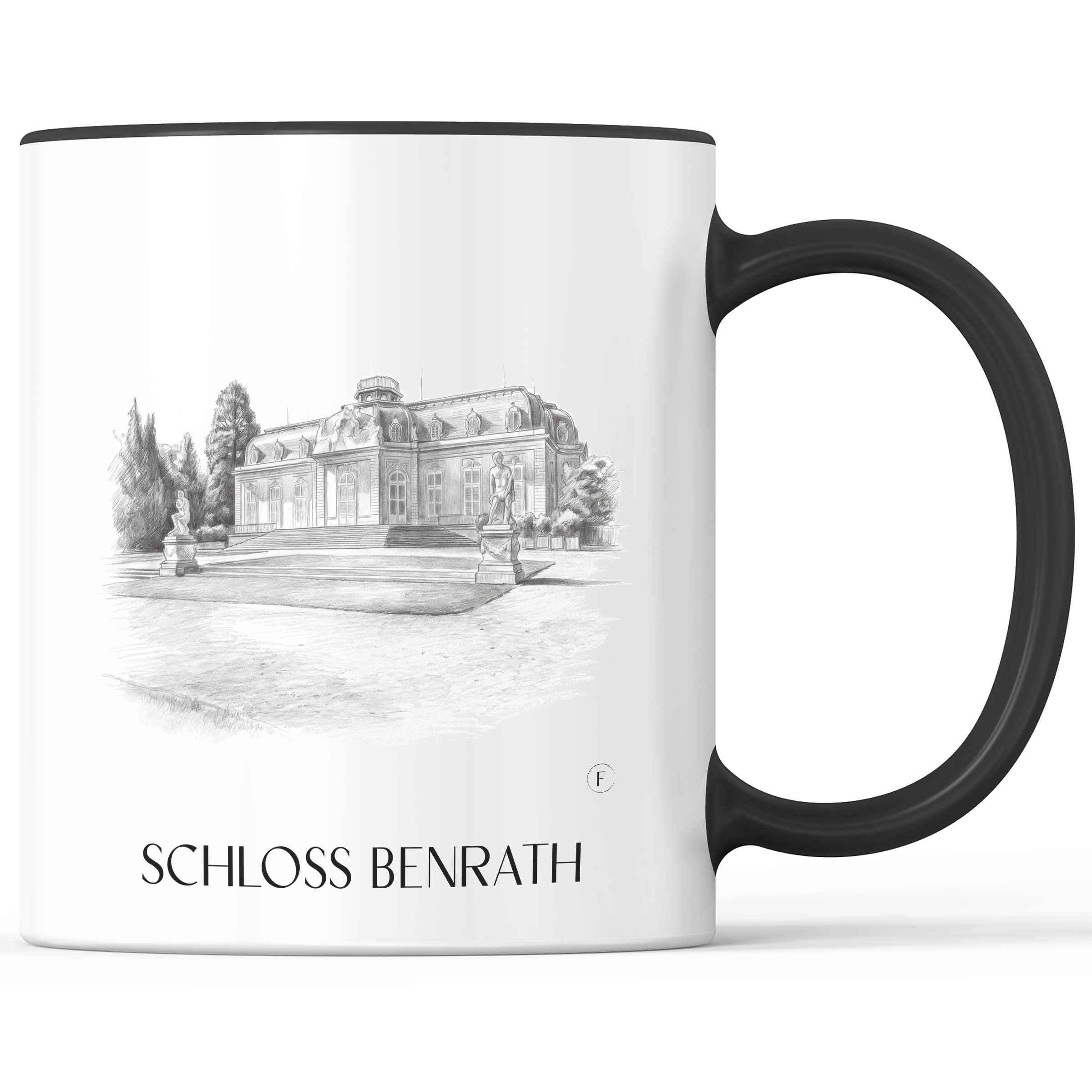 schloss-benrath-düsseldorf-deutschland-kaffeebecher-bleistift-zeichnung-drawing