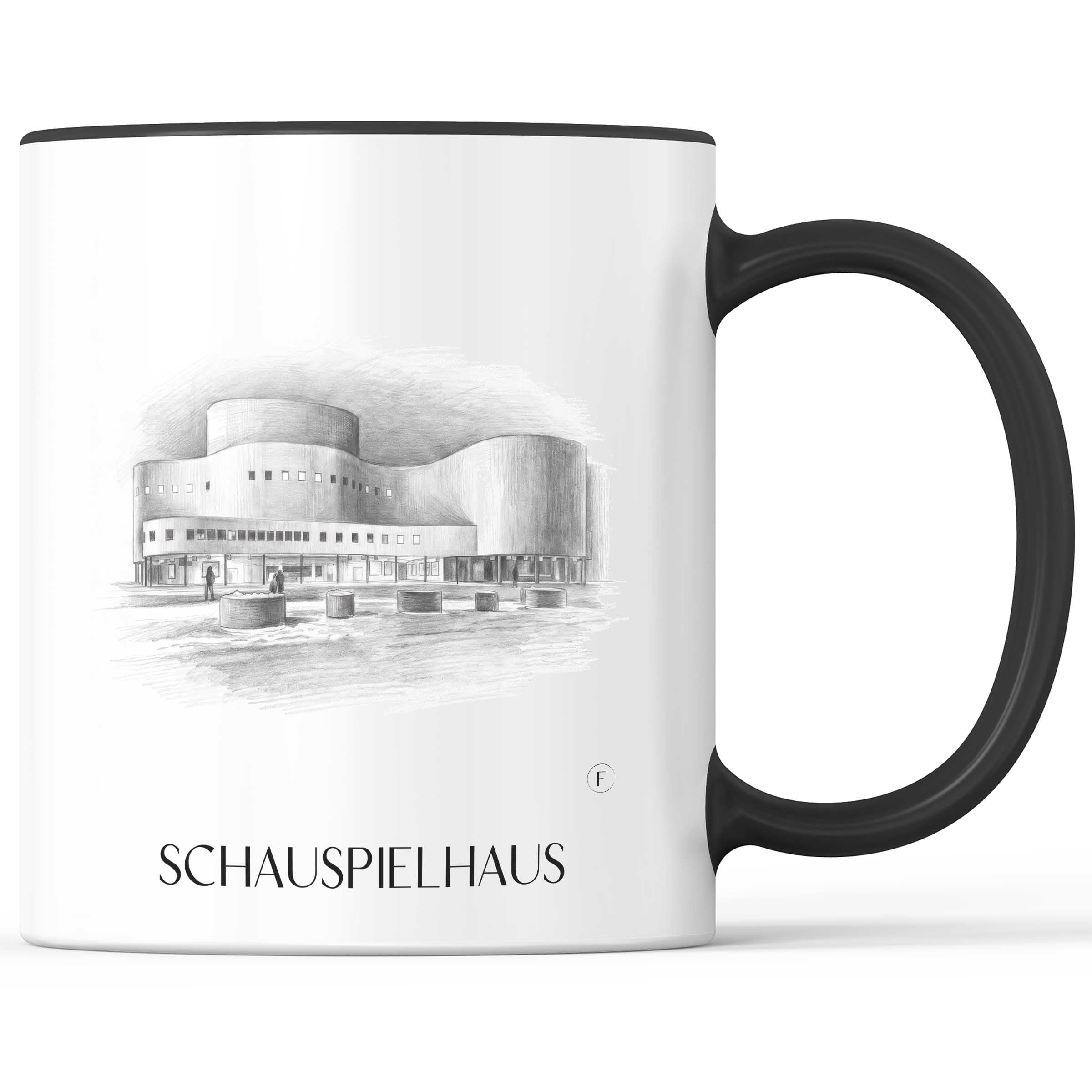schauspielhaus-düsseldorf-deutschland-kaffeebecher-bleistift-zeichnung-drawing