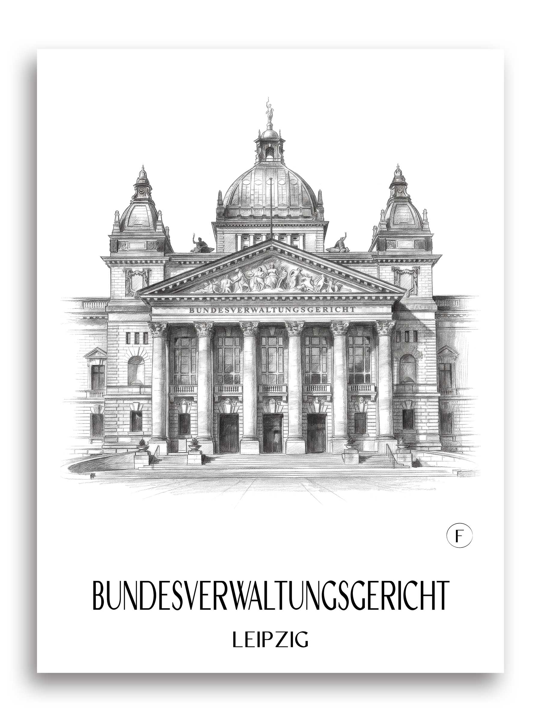 bundesverwaltungsgericht-leipzig-deutschland-poster-bleistift-zeichnung-drawing