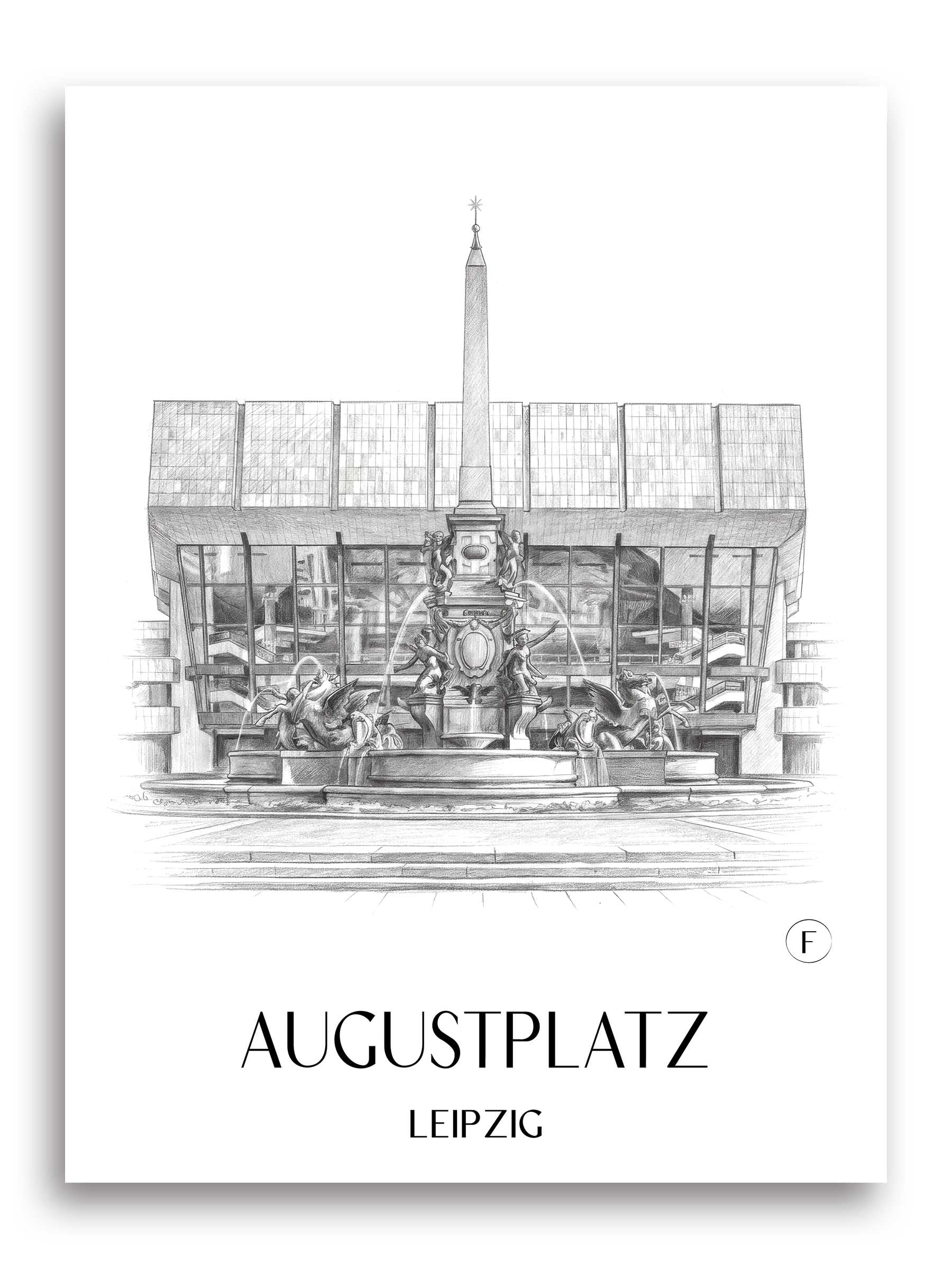 augustplatz-leipzig-deutschland-poster-bleistift-zeichnung-drawing