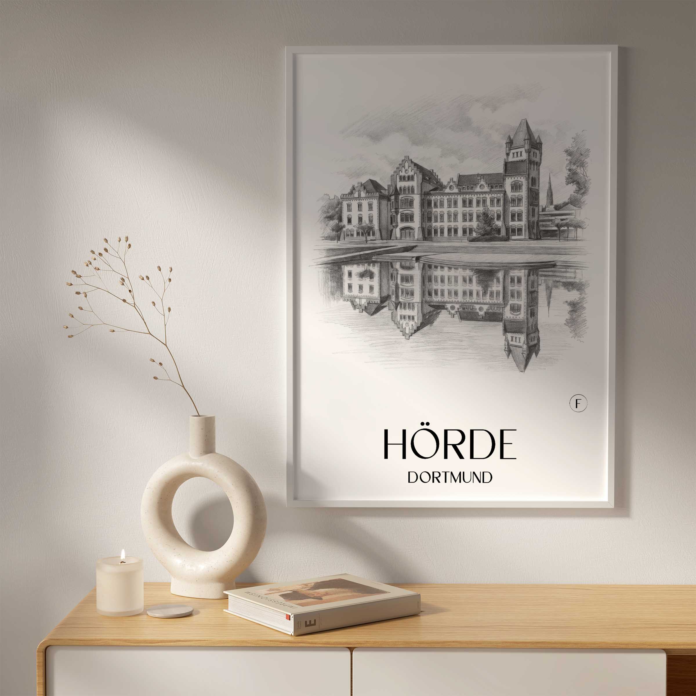 hörde-dortmund-deutschland-poster-bleistift-zeichnung-drawing