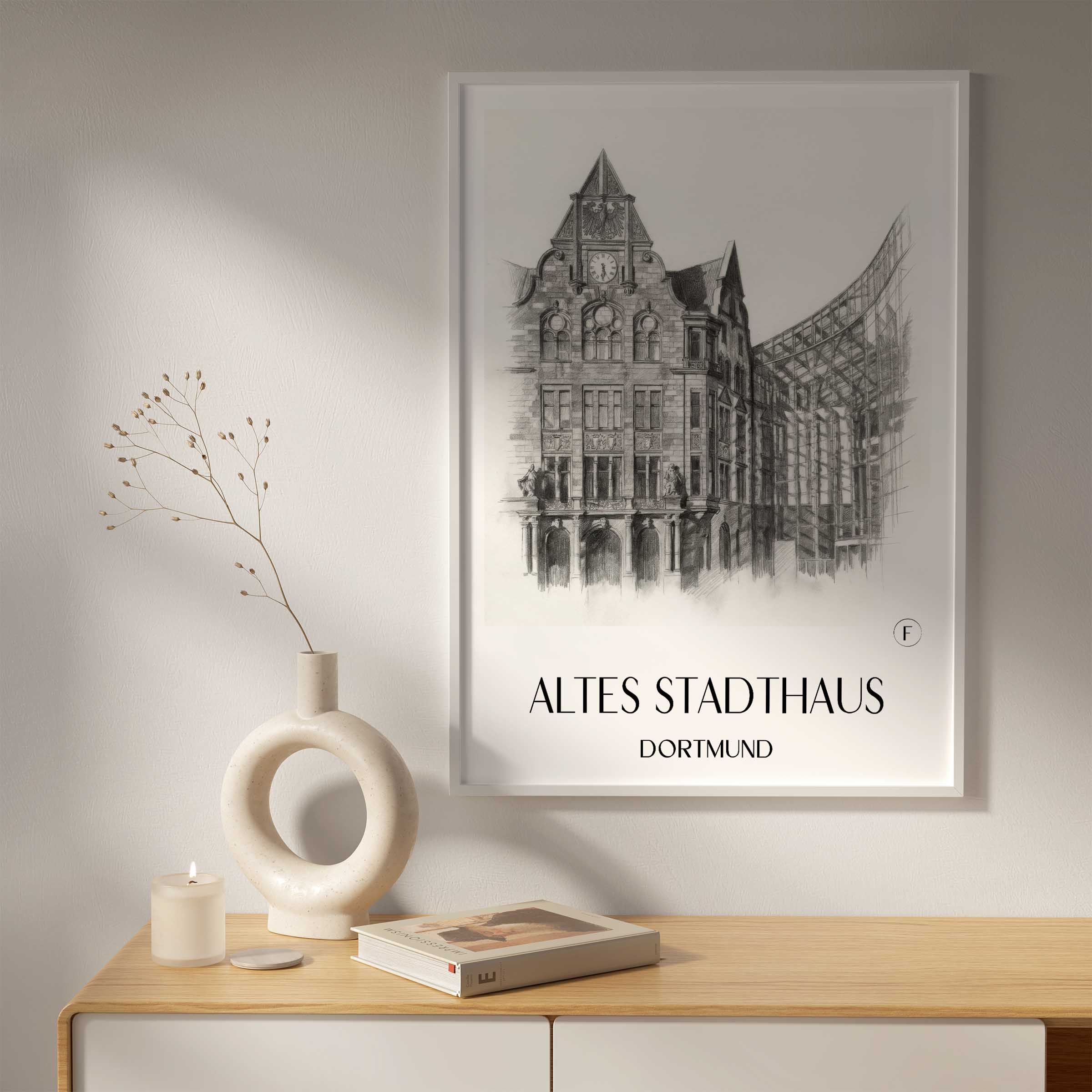 altes-stadthaus-dortmund-deutschland-poster-bleistift-zeichnung-drawing
