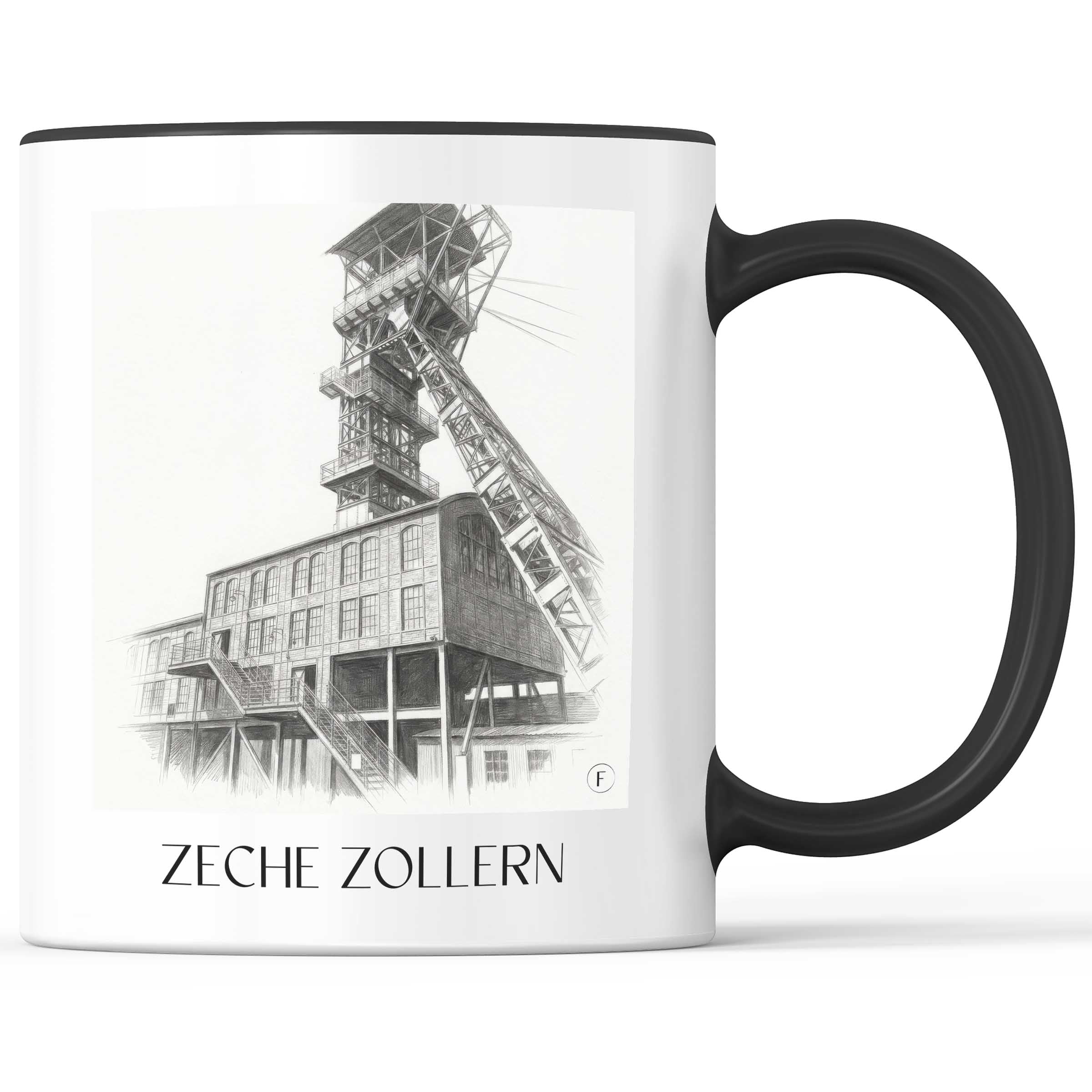 zeche-zollern-dortmund-deutschland-kaffeebecher-bleistift-zeichnung-drawing