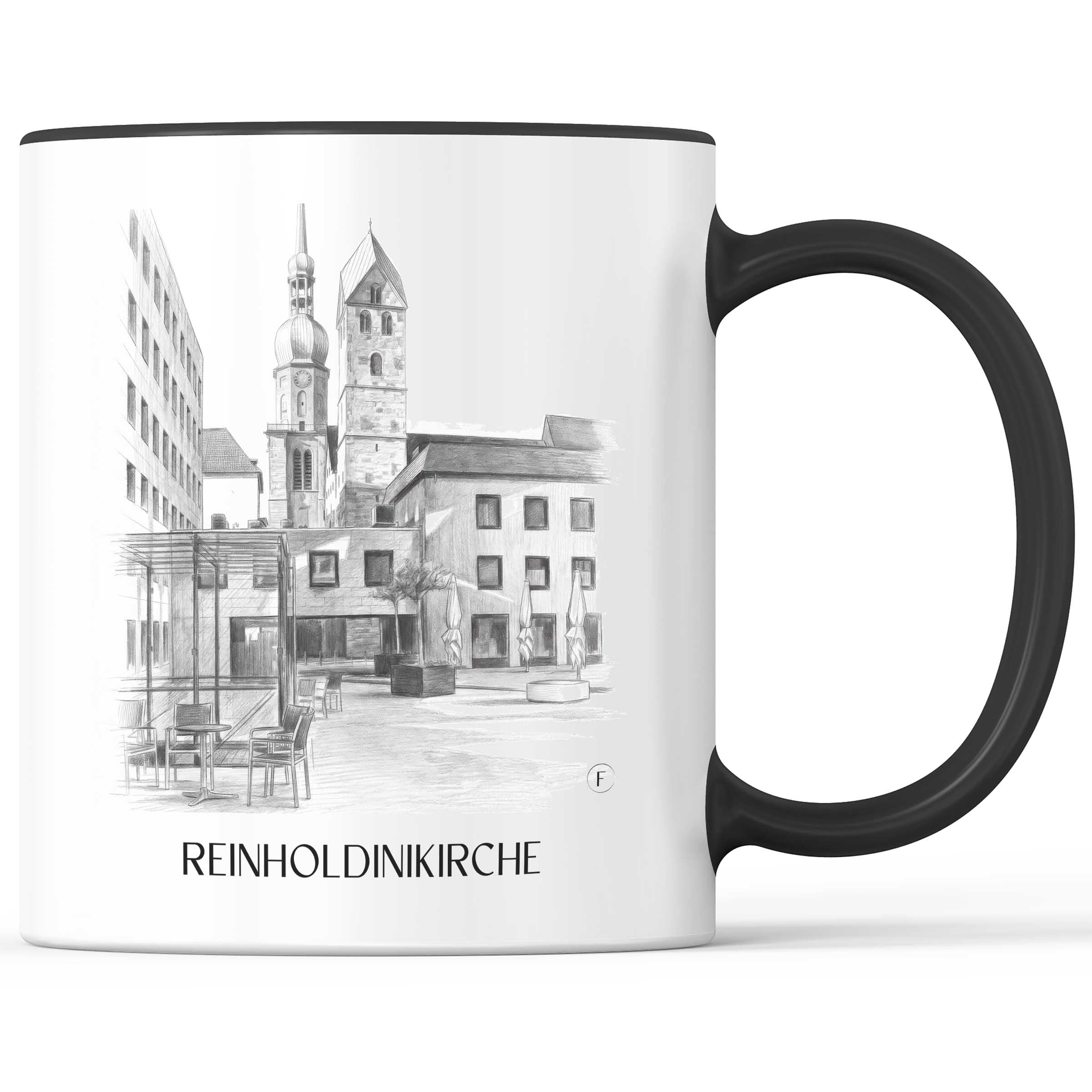 reinholdinikirche-dortmund-deutschland-kaffeebecher-bleistift-zeichnung-drawing