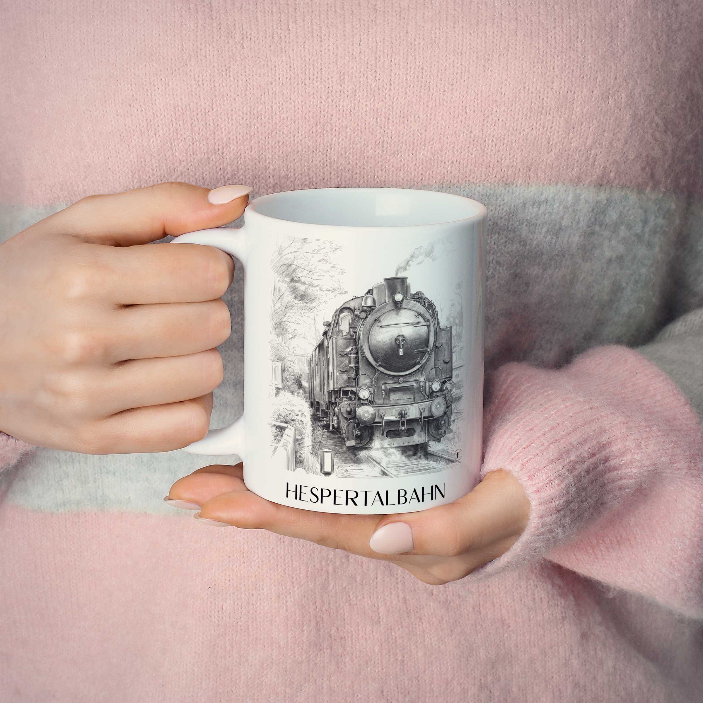 hespertalbahn-essen-deutschland-kaffeebecher-bleistift-zeichnung-drawing
