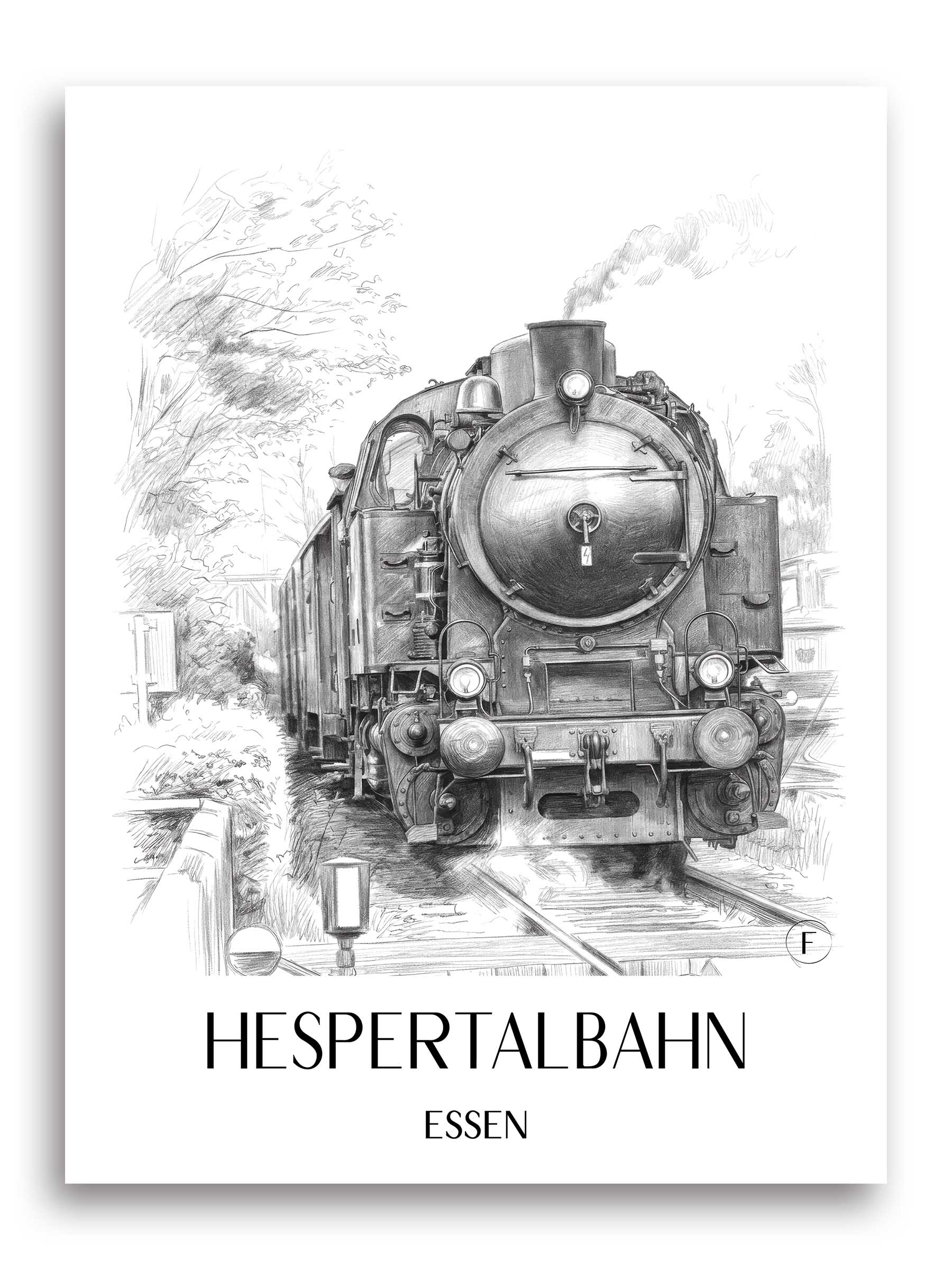 hespertalbahn-essen-deutschland-poster-bleistift-zeichnung-drawing