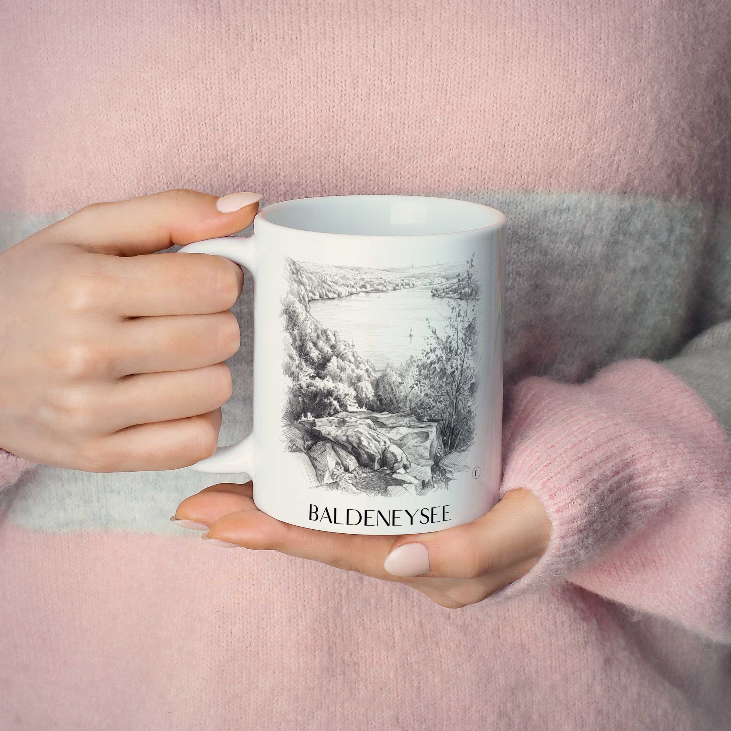 baldeneysee-essen-deutschland-kaffeebecher-bleistift-zeichnung-drawing