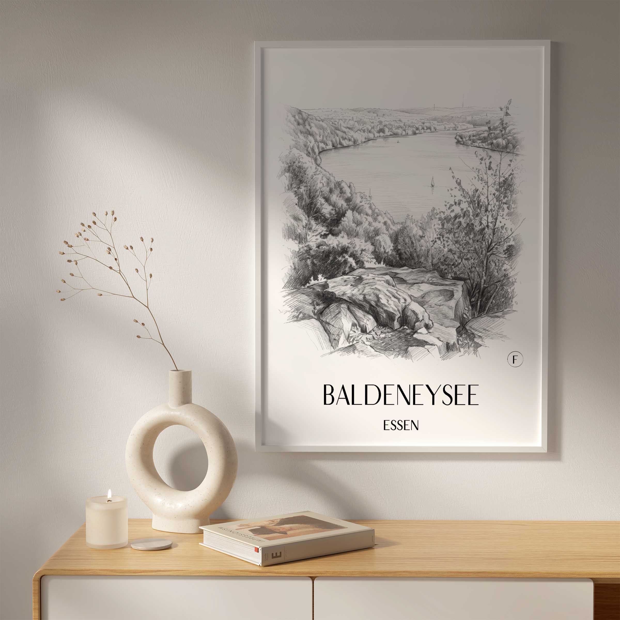 baldeneysee-essen-deutschland-poster-bleistift-zeichnung-drawing