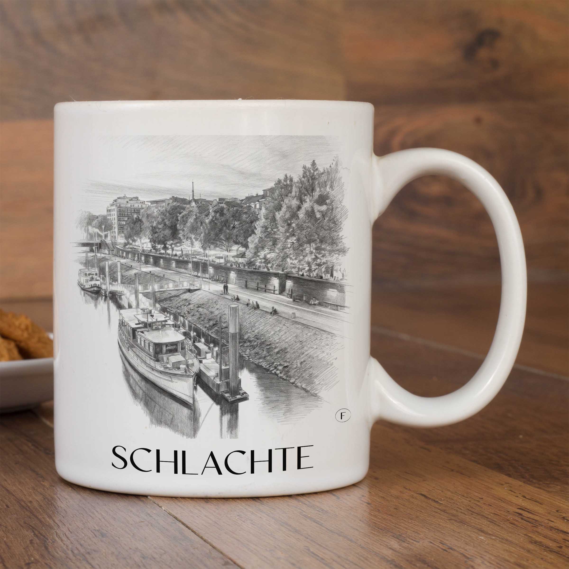 schlachte-bremen-deutschland-kaffeebecher-bleistift-zeichnung-drawing