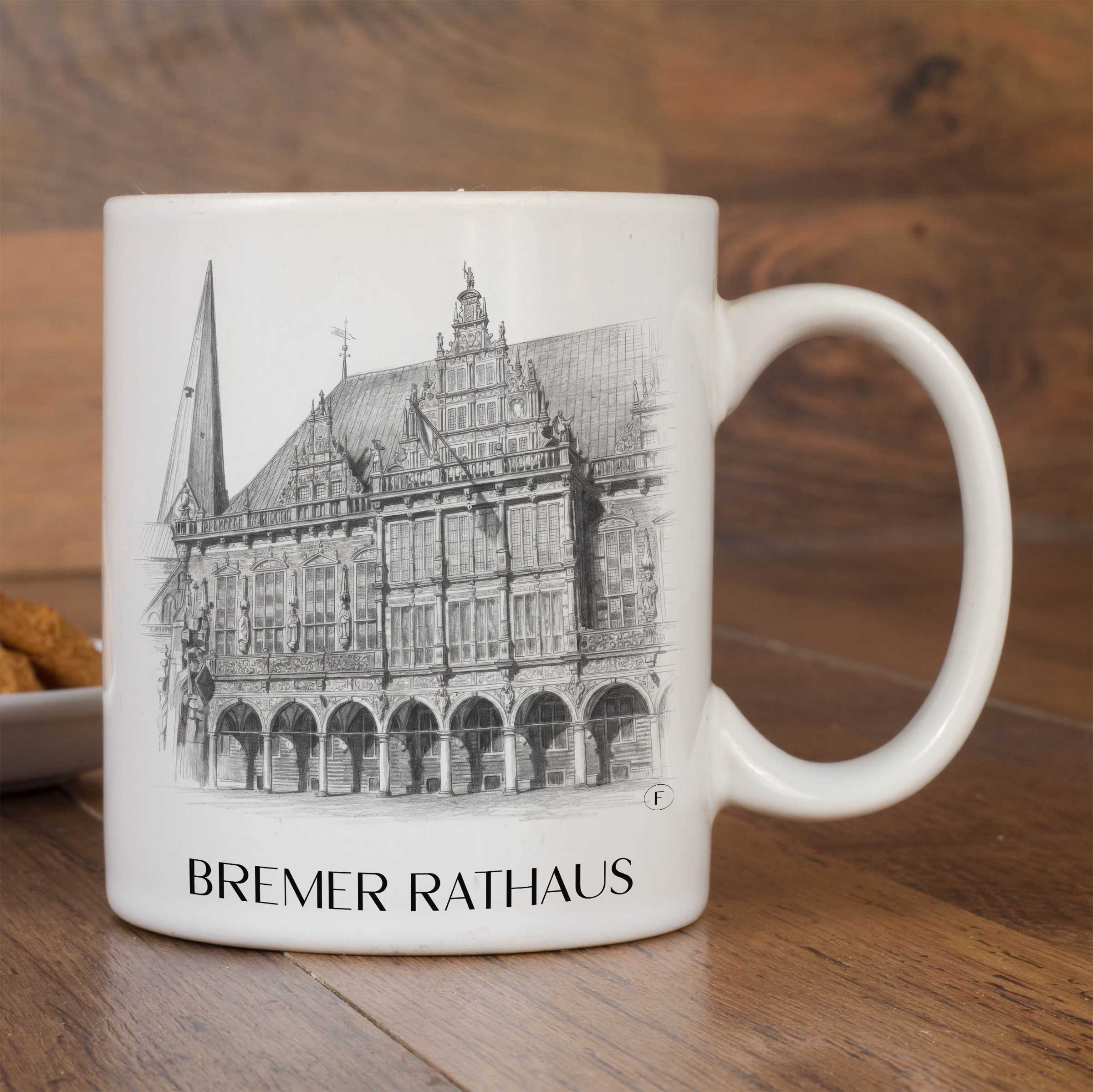 rathaus-bremen-deutschland-kaffeebecher-bleistift-zeichnung-drawing