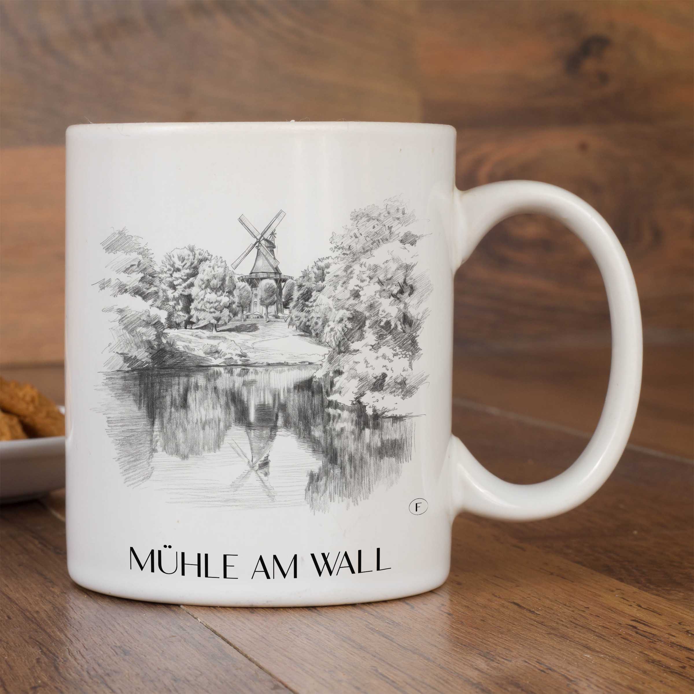 mühle-am-wall-bremen-deutschland-kaffeebecher-bleistift-zeichnung-drawing