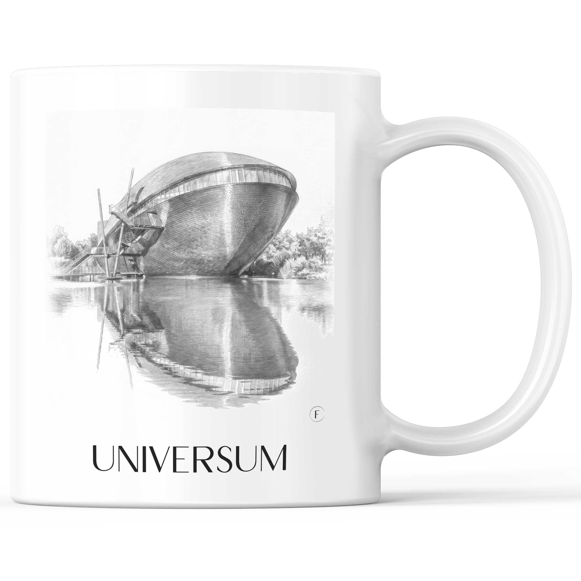 Universum Kaffeebecher - Bremen - Deutschland Becher - Kaffeetasse im Zeichnung Stil