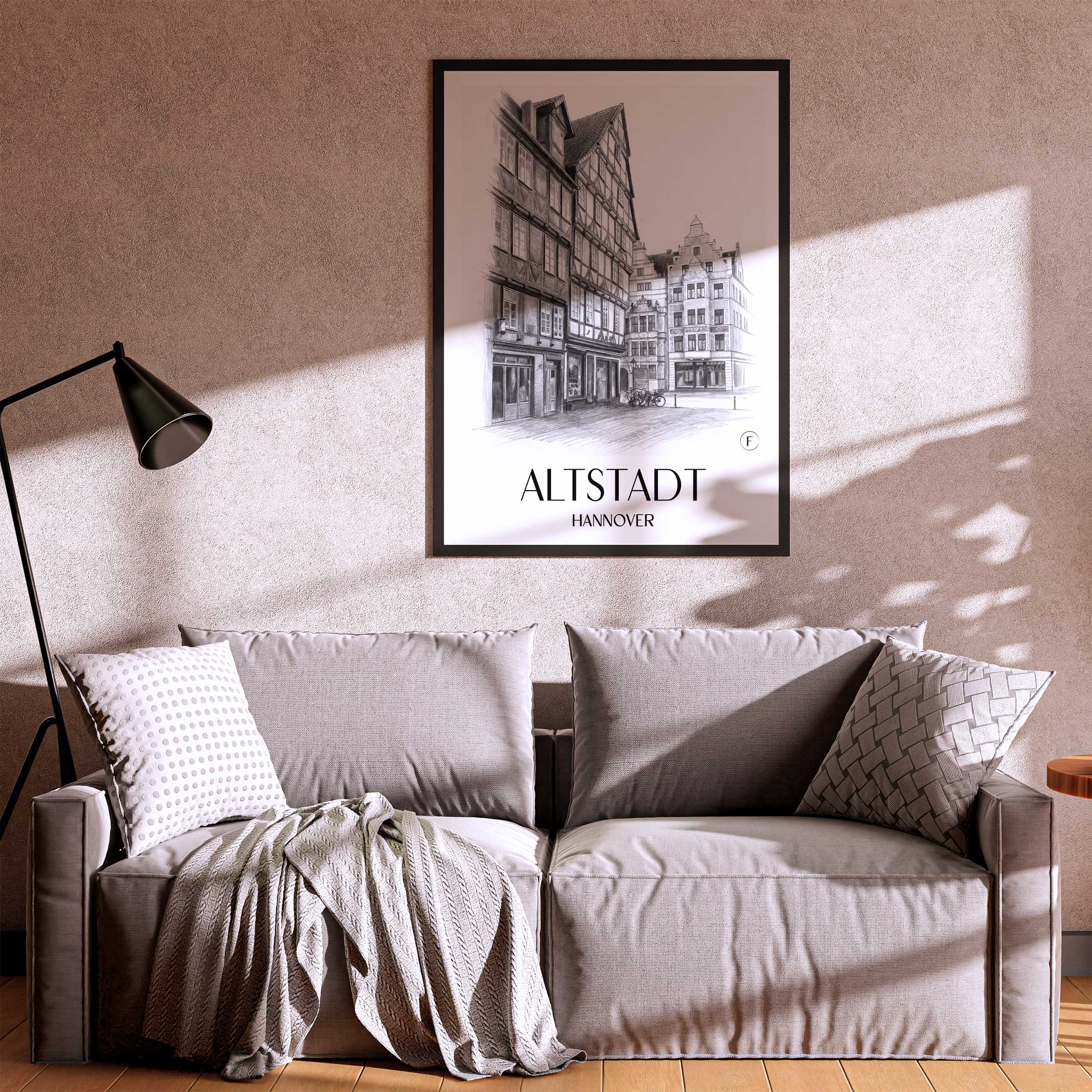 altstadt-hannover-deutschland-poster-bleistift-zeichnung-drawing