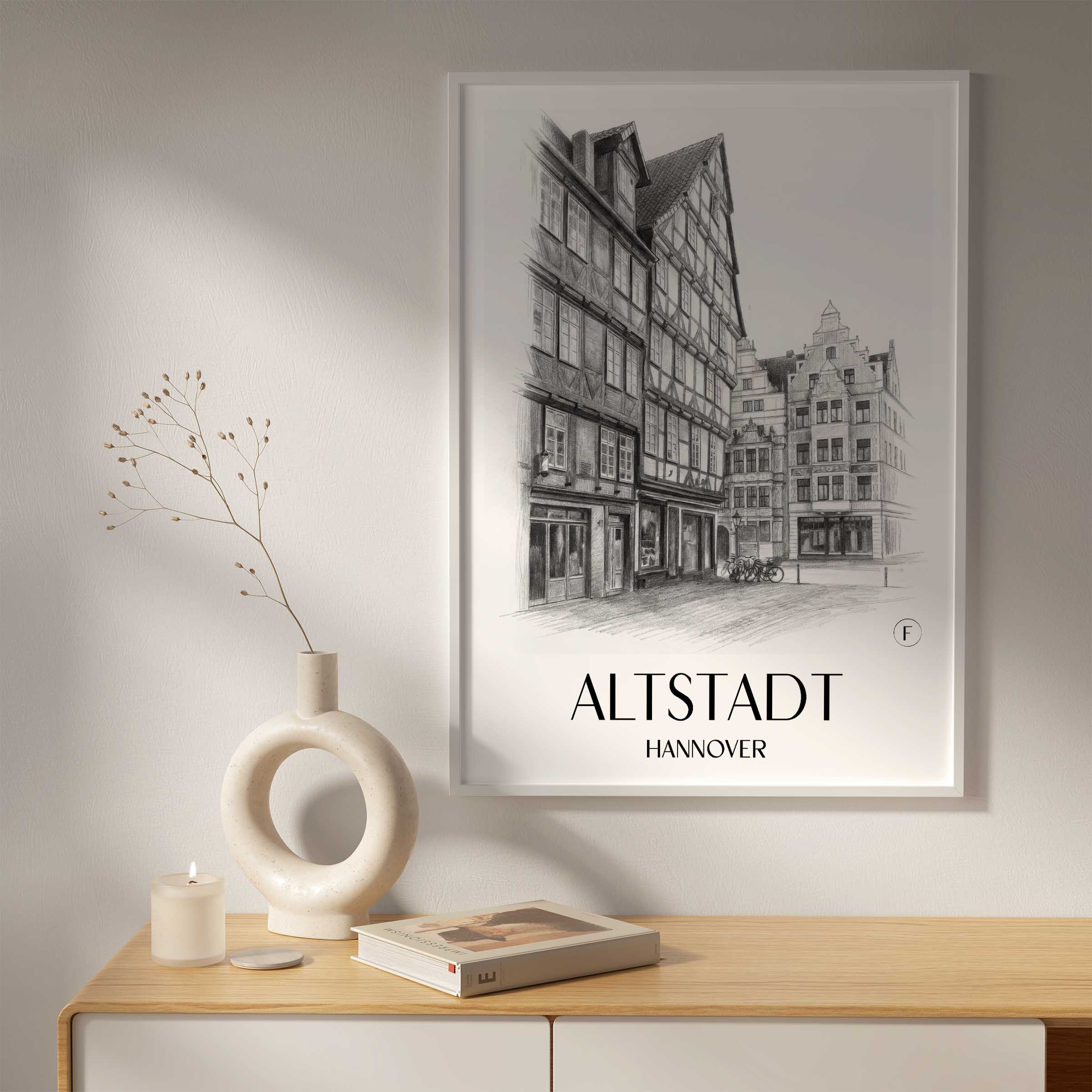 altstadt-hannover-deutschland-poster-bleistift-zeichnung-drawing