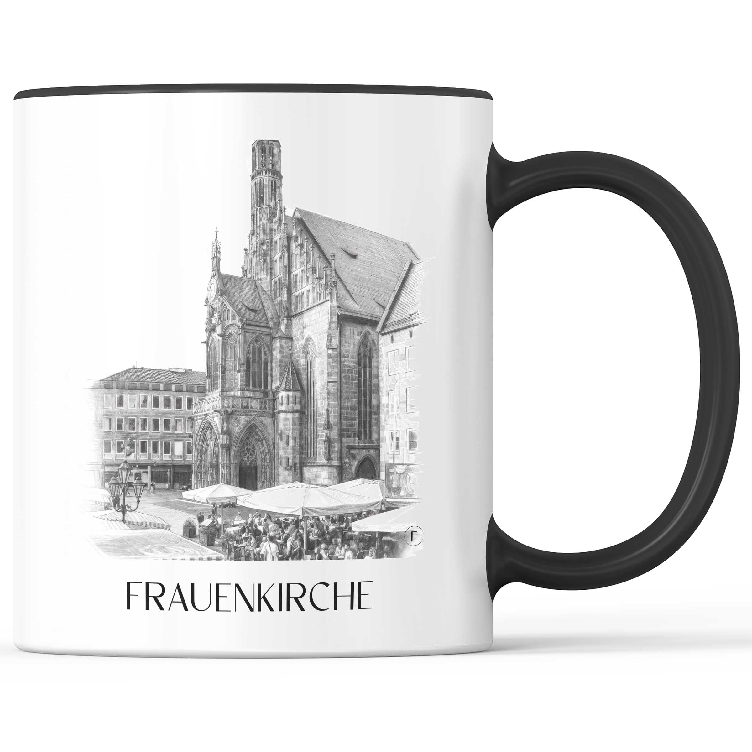 frauenkirche-nürnberg-deutschland-kaffeebecher-bleistift-zeichnung-drawing