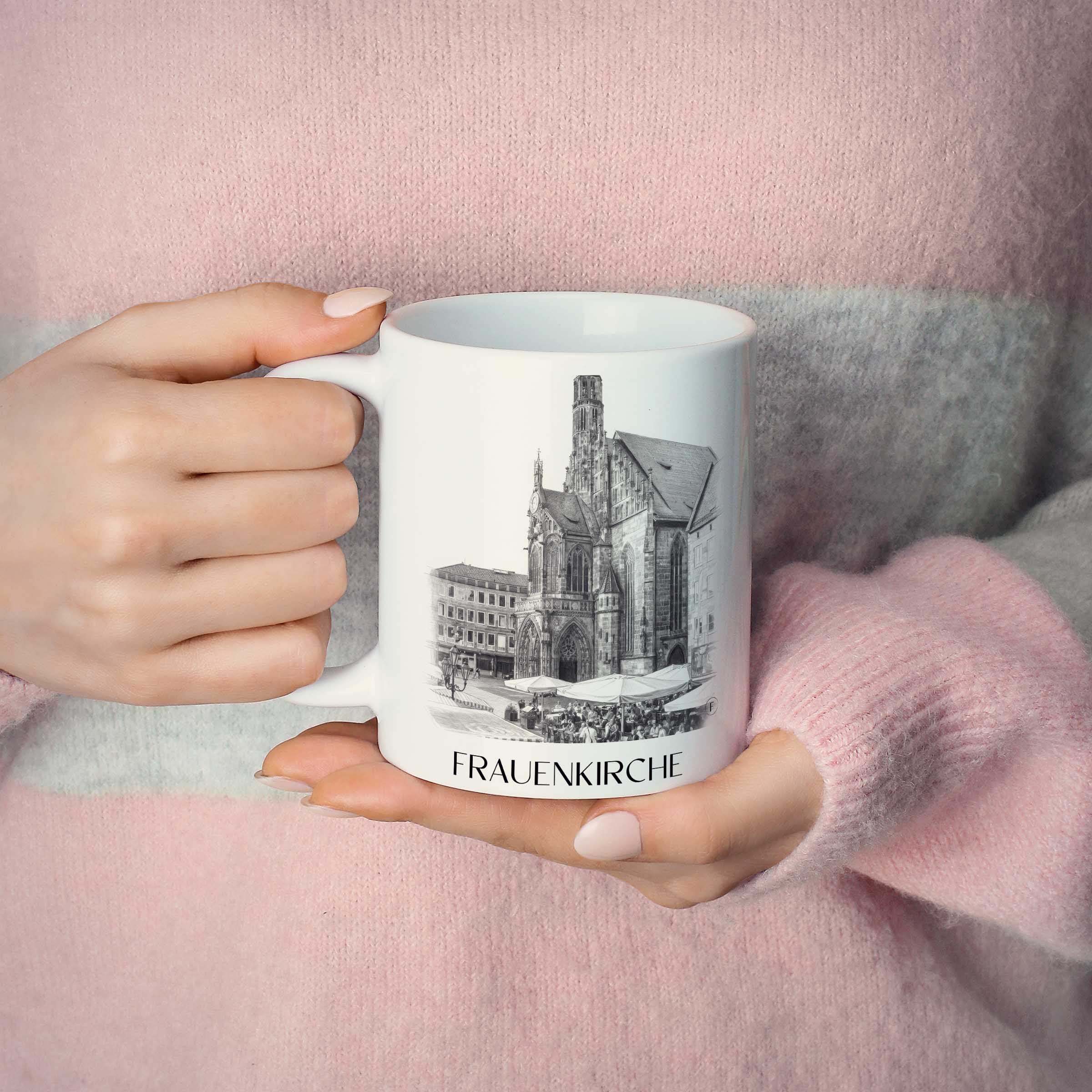 frauenkirche-nürnberg-deutschland-kaffeebecher-bleistift-zeichnung-drawing