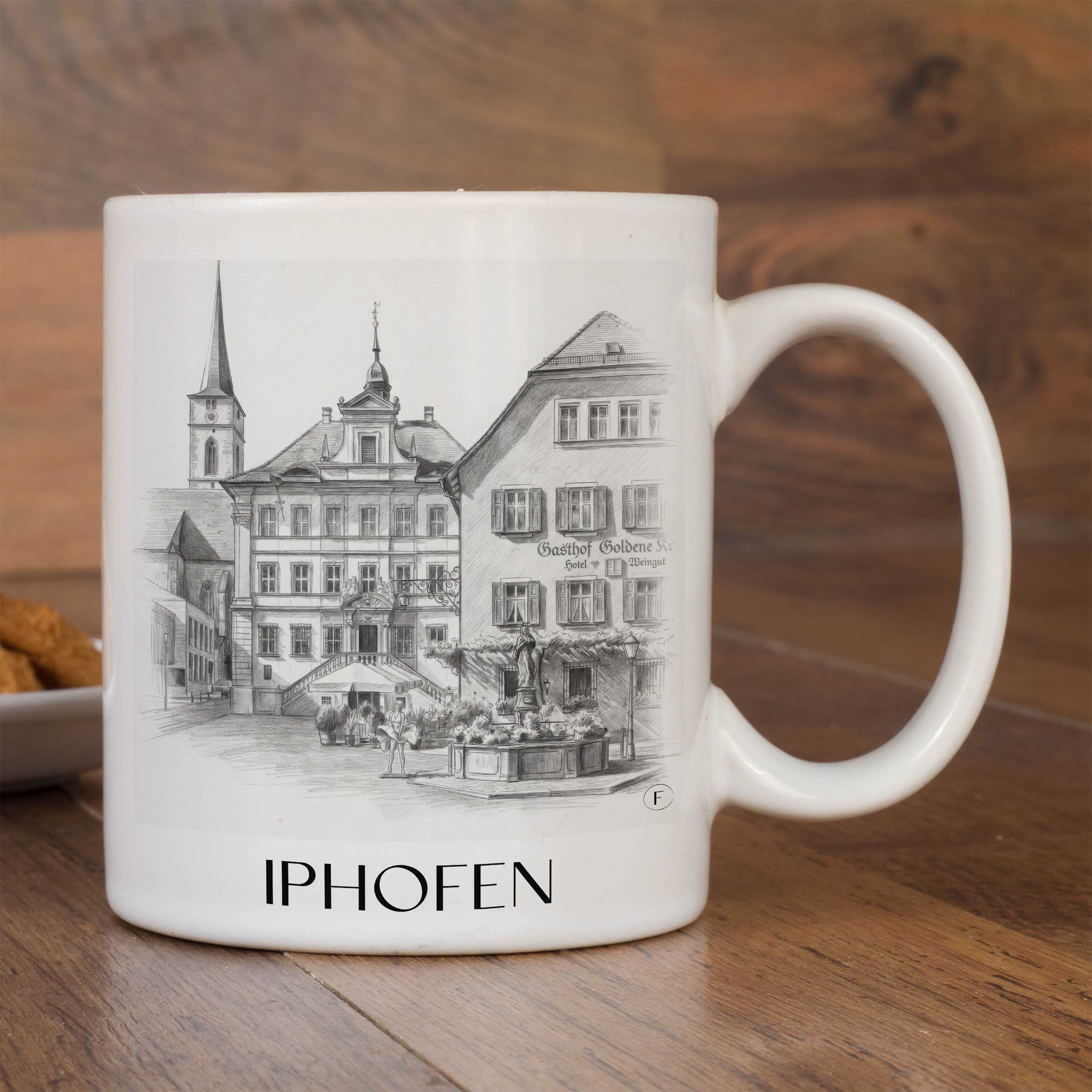 iphofen-deutschland-kaffeebecher-bleistift-zeichnung-drawing