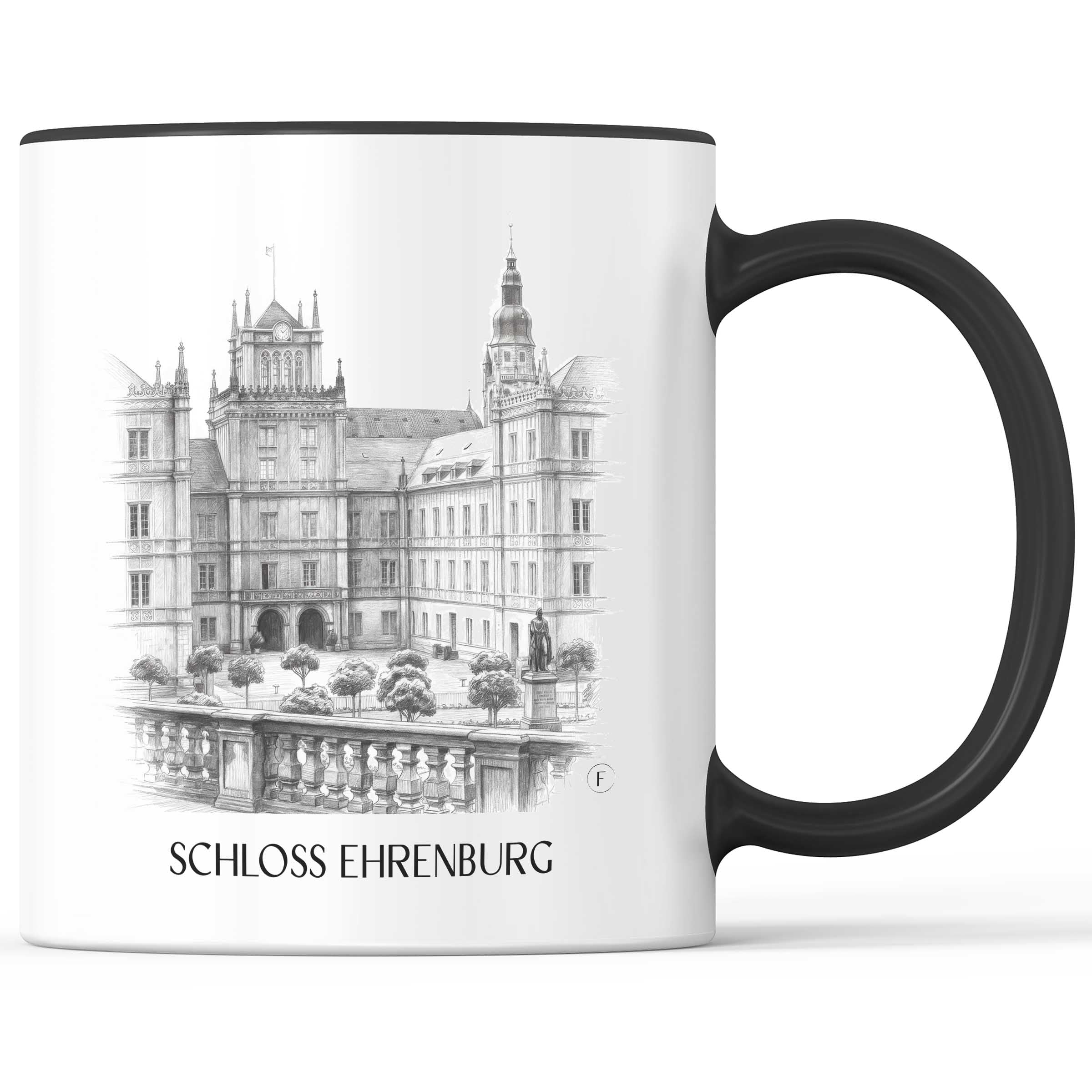 schloss-ehrenburg-coburg-deutschland-kaffeebecher-bleistift-zeichnung-drawing