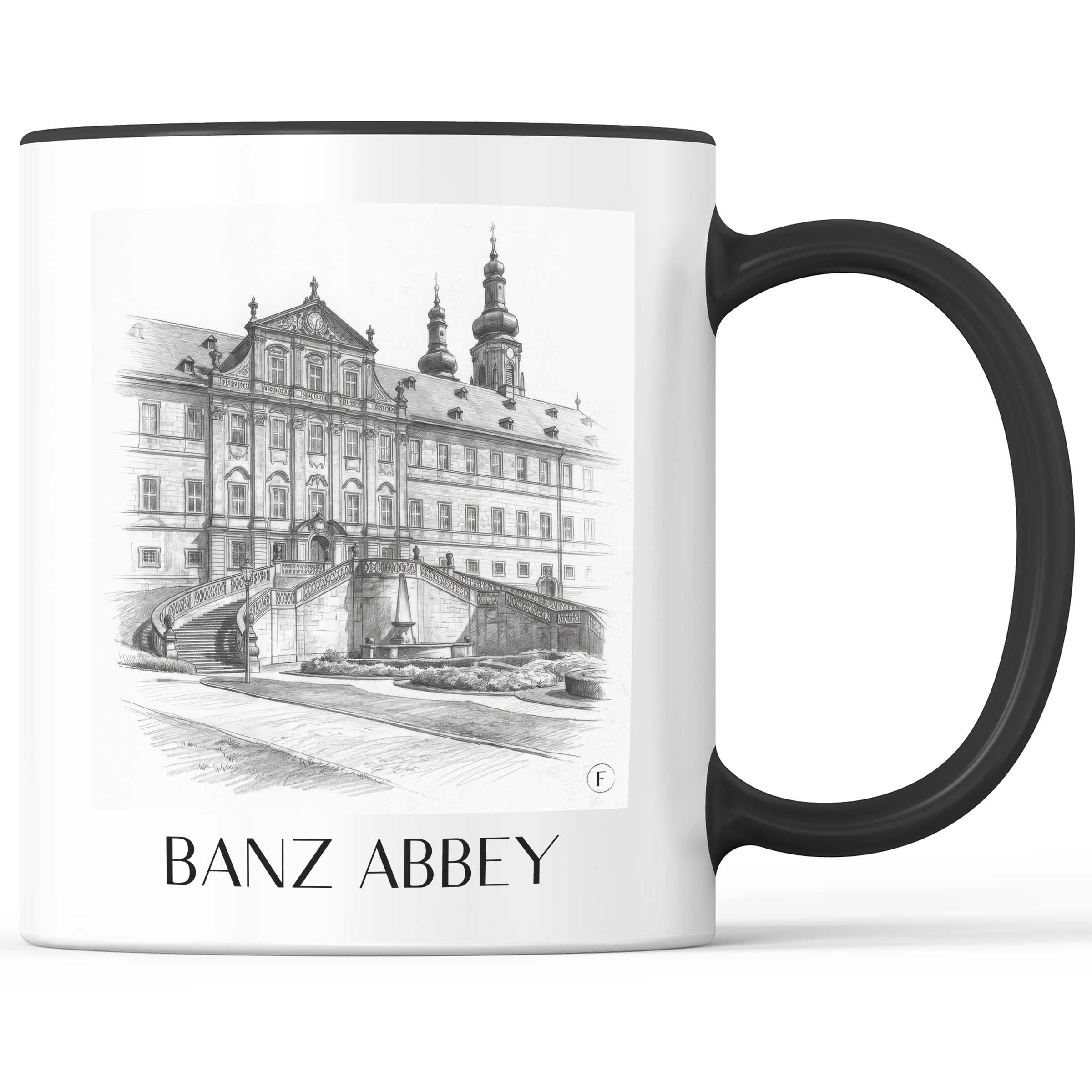 Kloster Banz - Deutschland Becher - Kaffeetasse im Zeichnung Stil