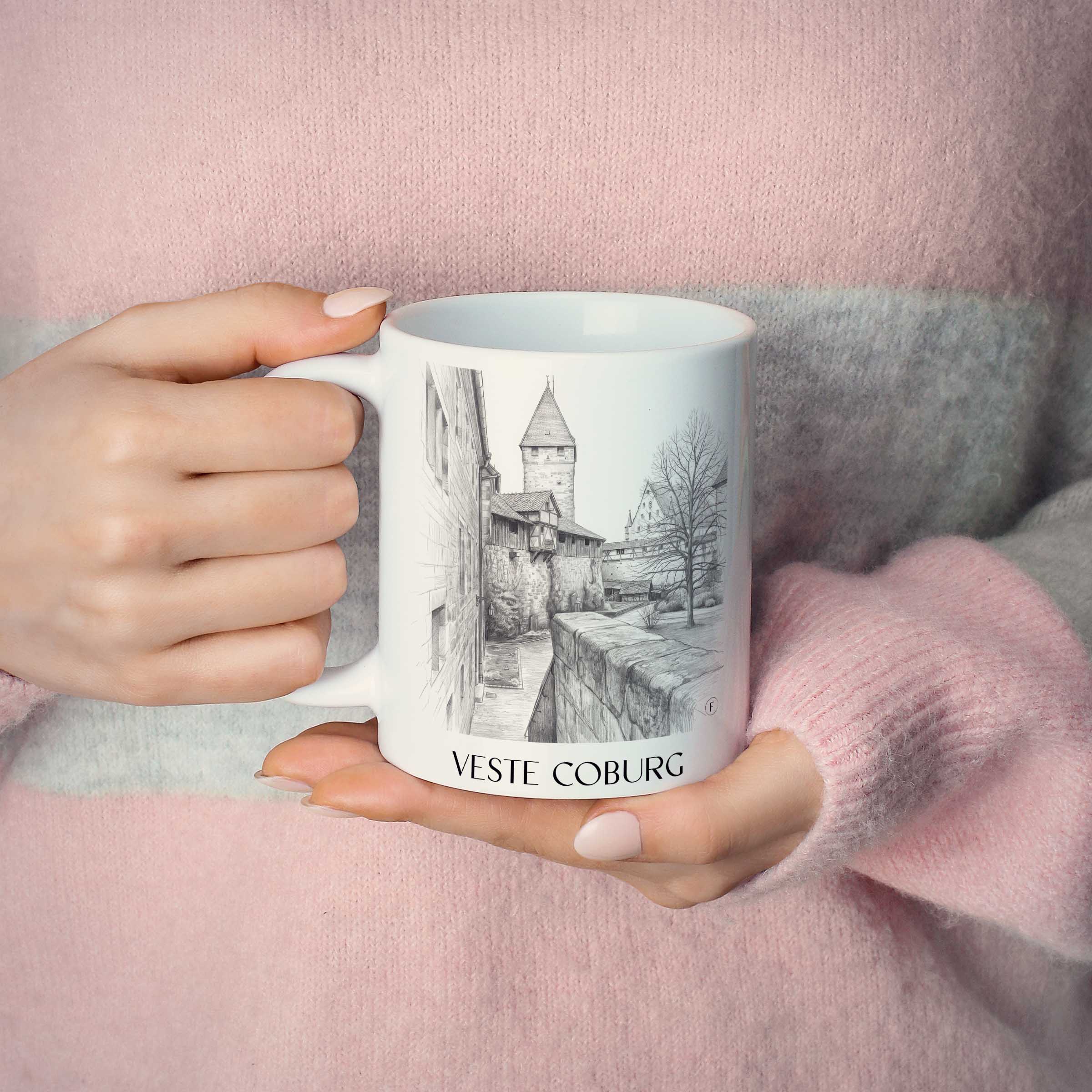 veste-coburg-deutschland-kaffeebecher-bleistift-zeichnung-drawing