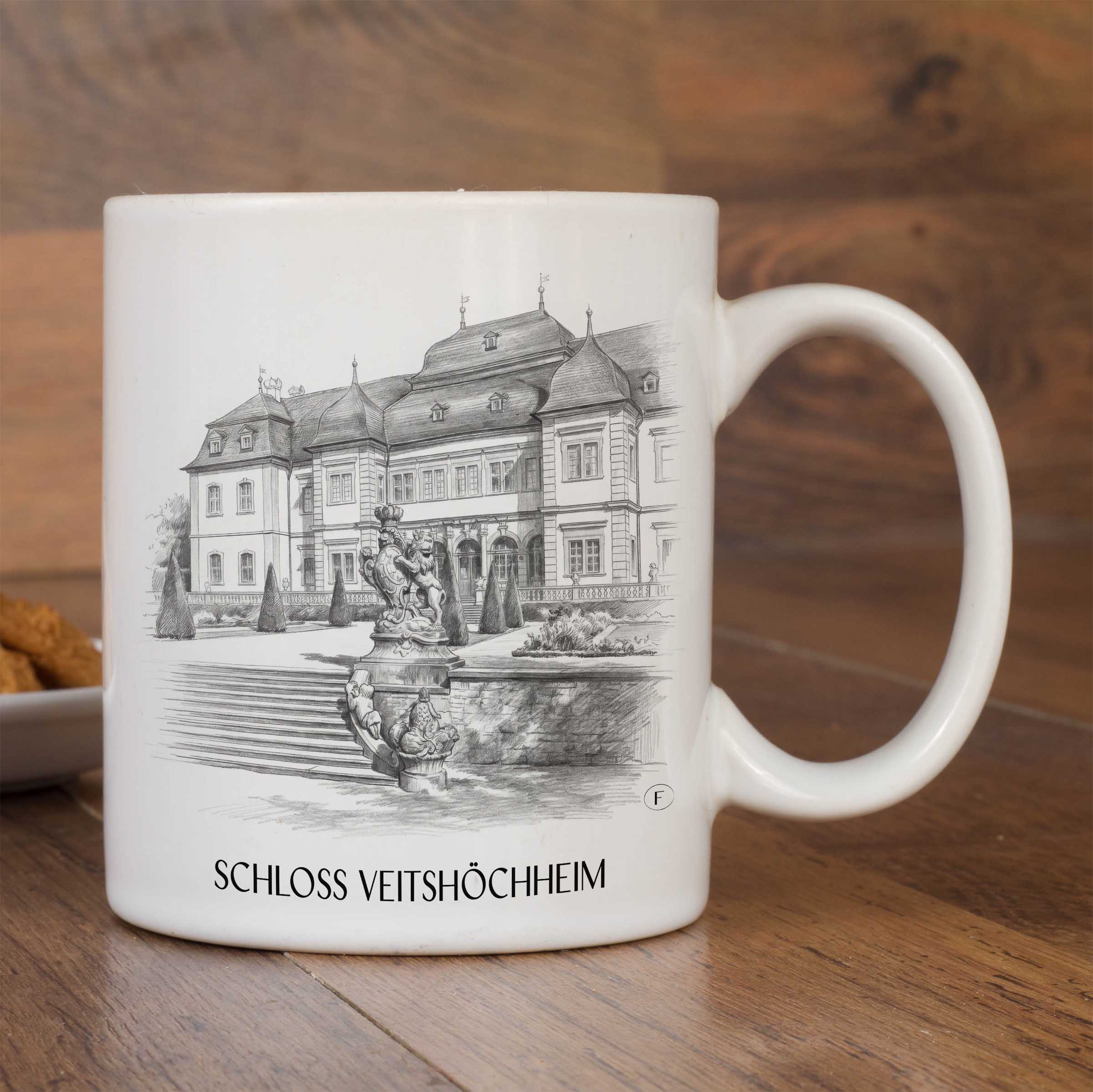schloss-veitshöchheim-würzburg-deutschland-kaffeebecher-bleistift-zeichnung-drawing