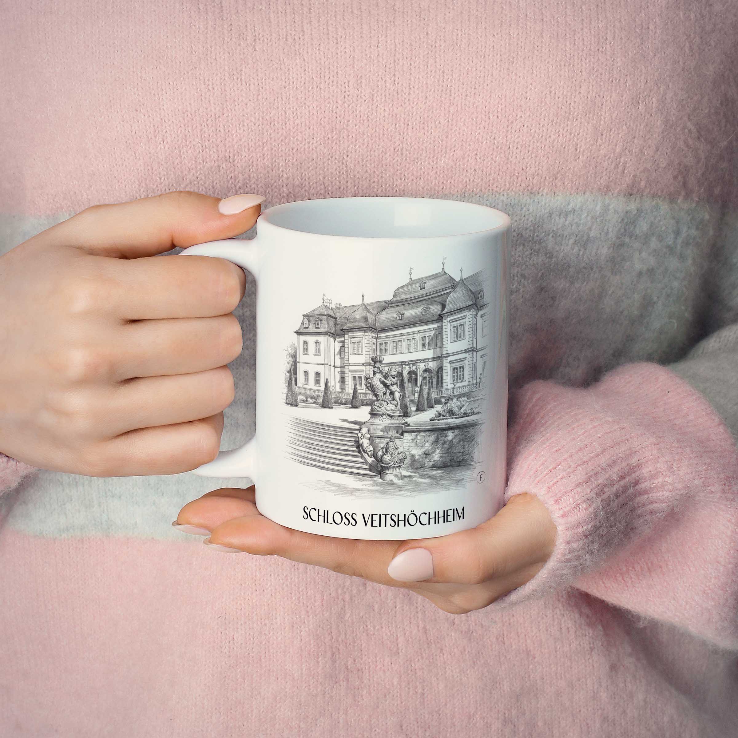 schloss-veitshöchheim-würzburg-deutschland-kaffeebecher-bleistift-zeichnung-drawing