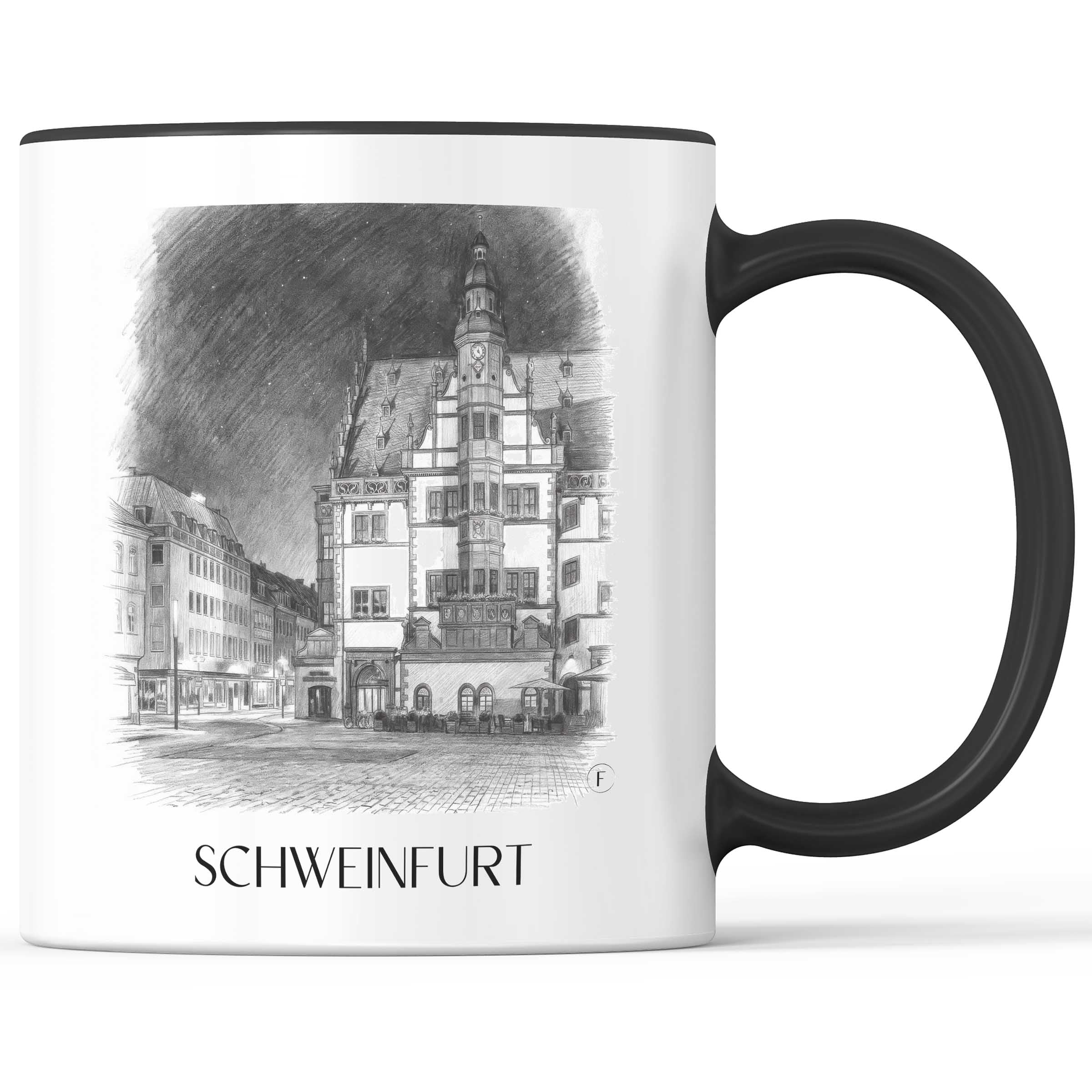 schweinfurt-deutschland-kaffeebecher-bleistift-zeichnung-drawing