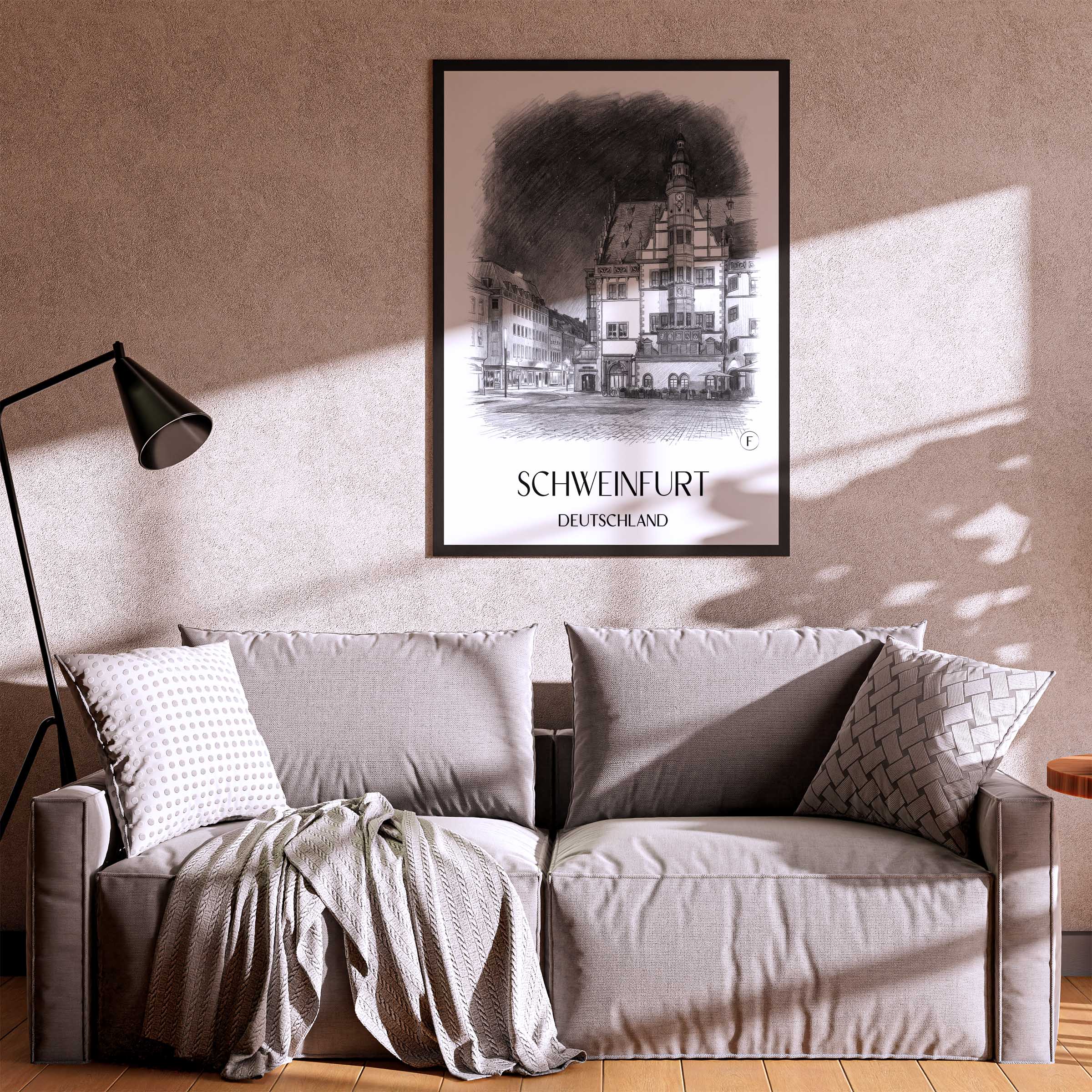 schweinfurt-deutschland-poster-bleistift-zeichnung-drawing