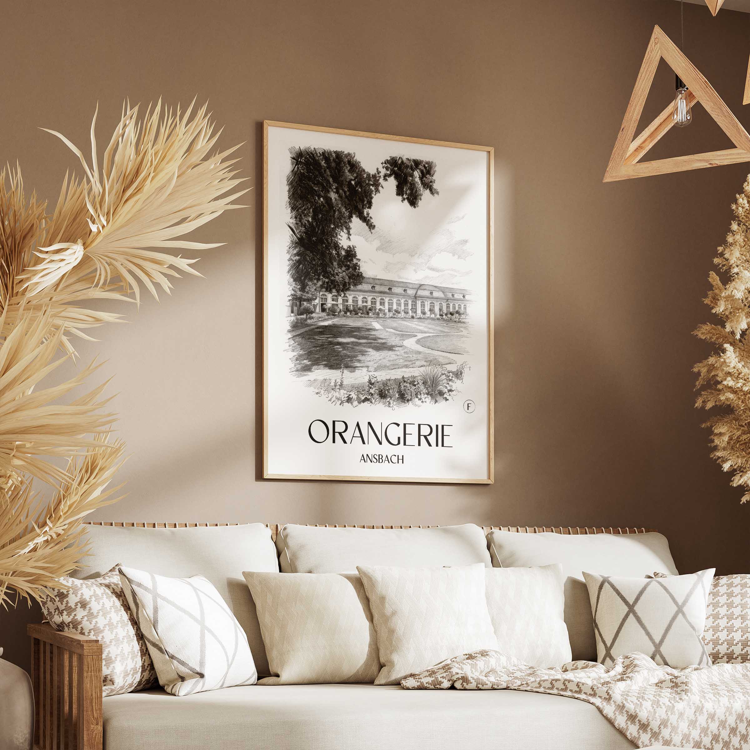 orangerie-ansbach-deutschland-poster-bleistift-zeichnung-drawing