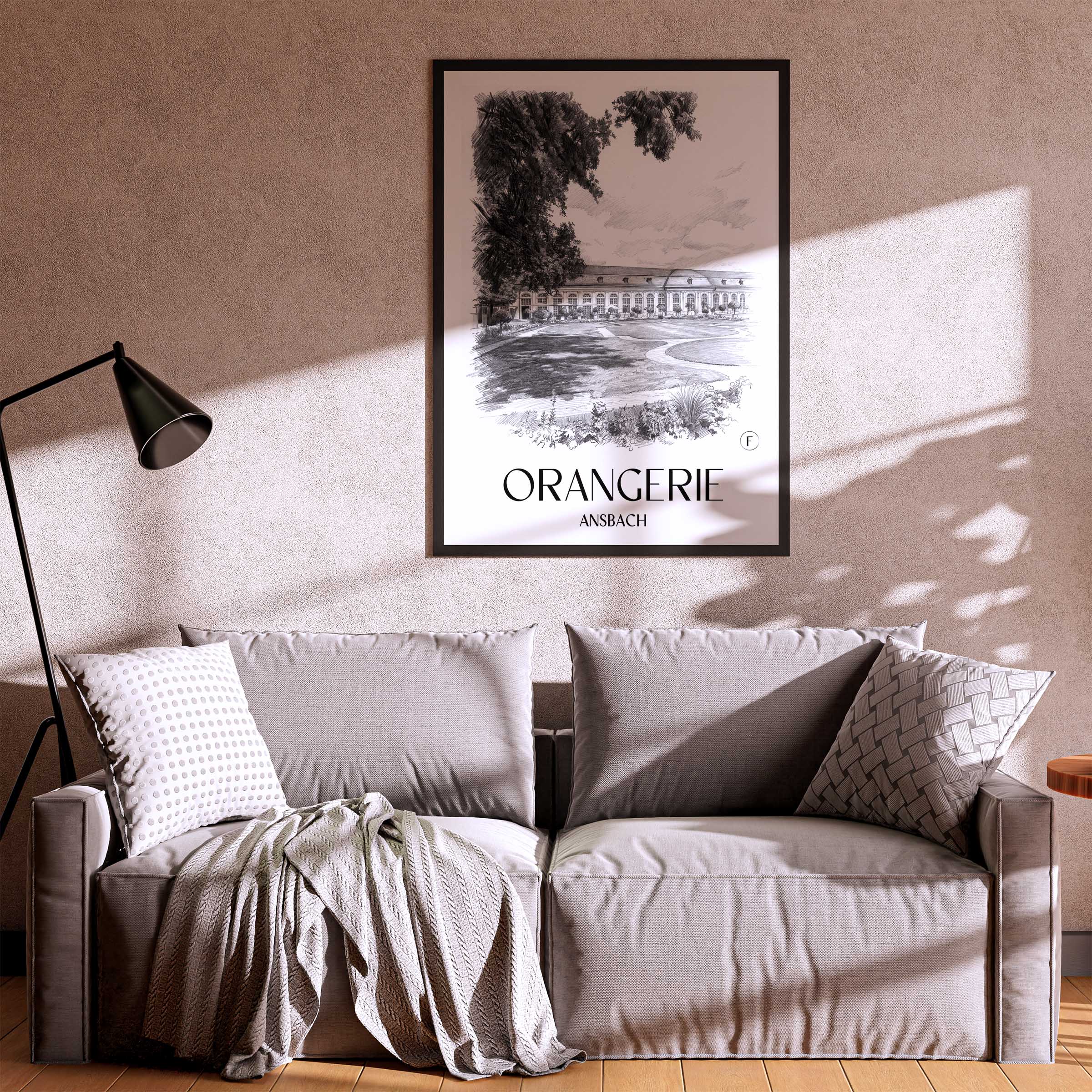 orangerie-ansbach-deutschland-poster-bleistift-zeichnung-drawing