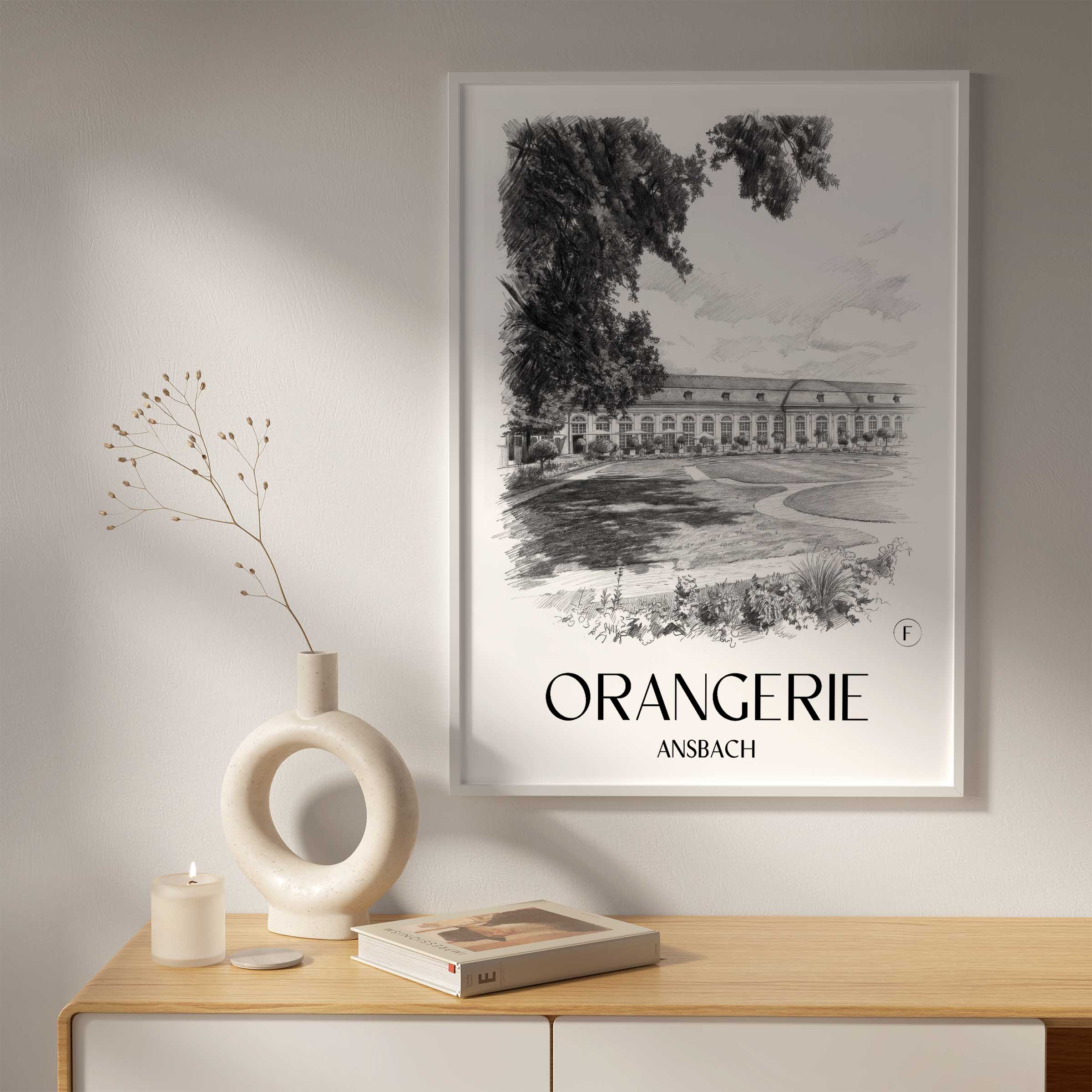 orangerie-ansbach-deutschland-poster-bleistift-zeichnung-drawing