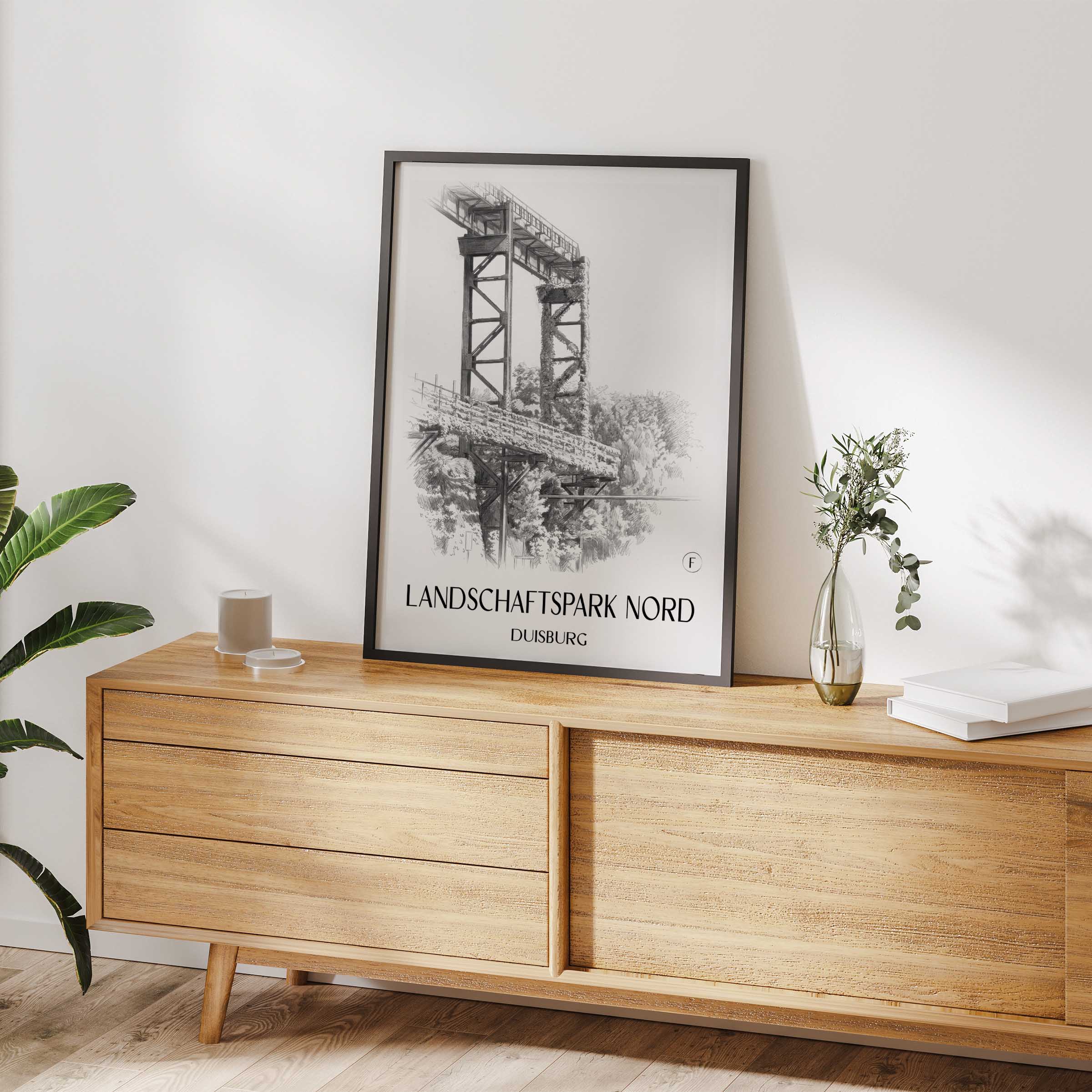 landschaftspark-nord-duisburg-deutschland-poster-bleistift-zeichnung-drawing