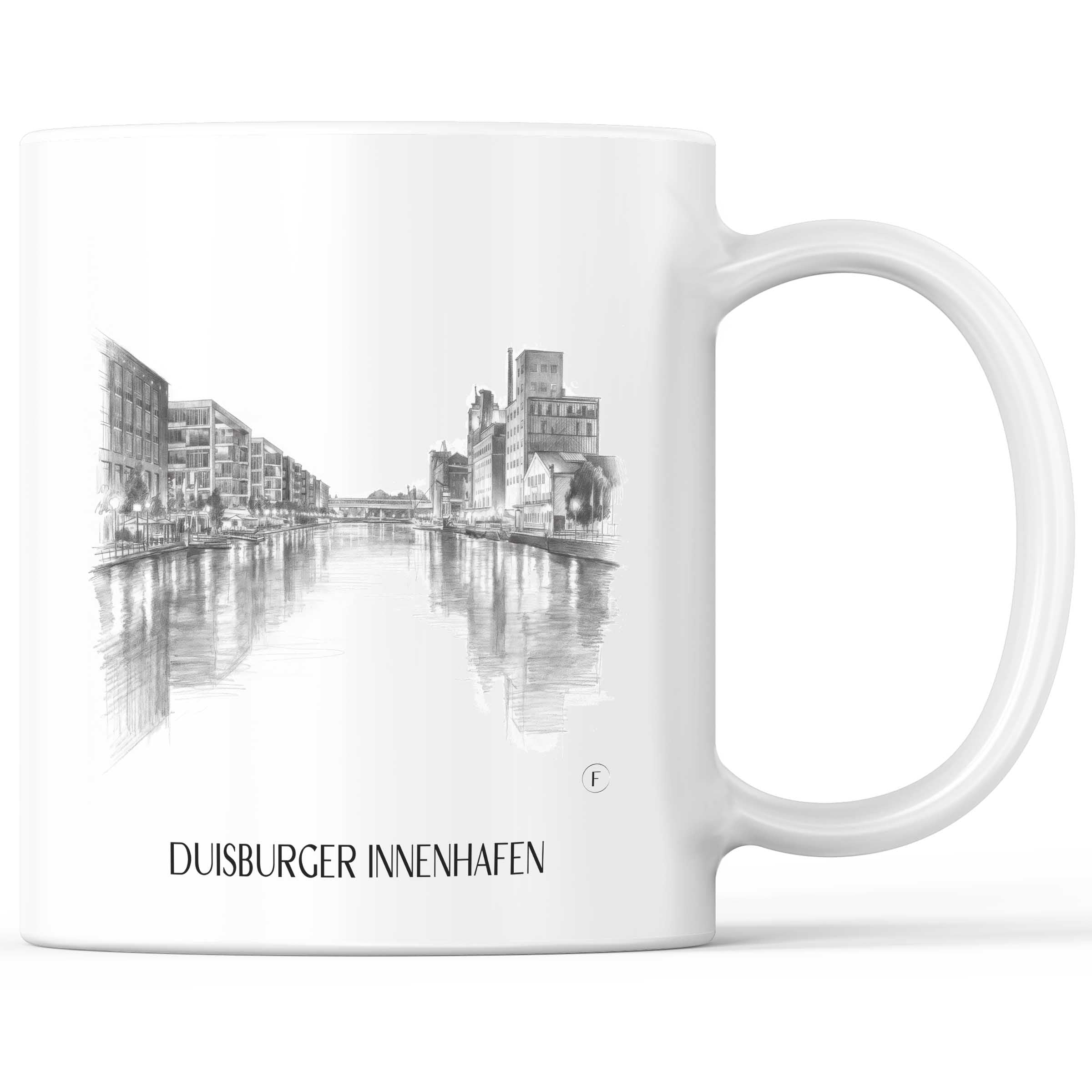 innenhafen-duisburg-deutschland-kaffeebecher-bleistift-zeichnung-drawing