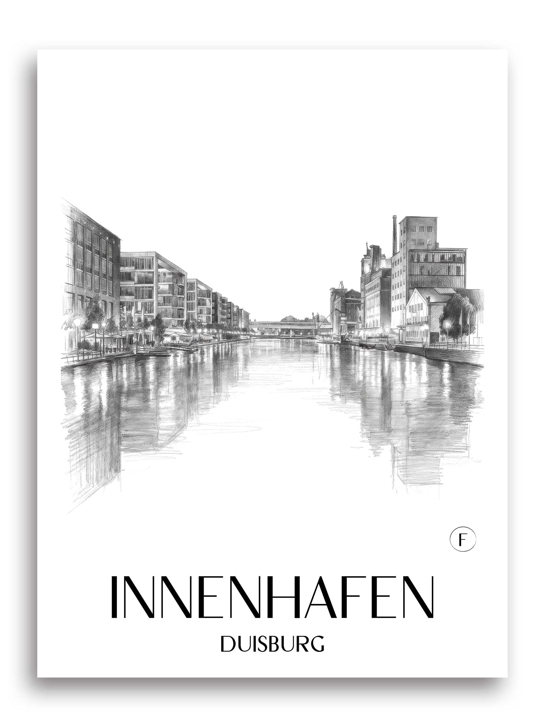 innenhafen-duisburg-deutschland-poster-bleistift-zeichnung-drawing