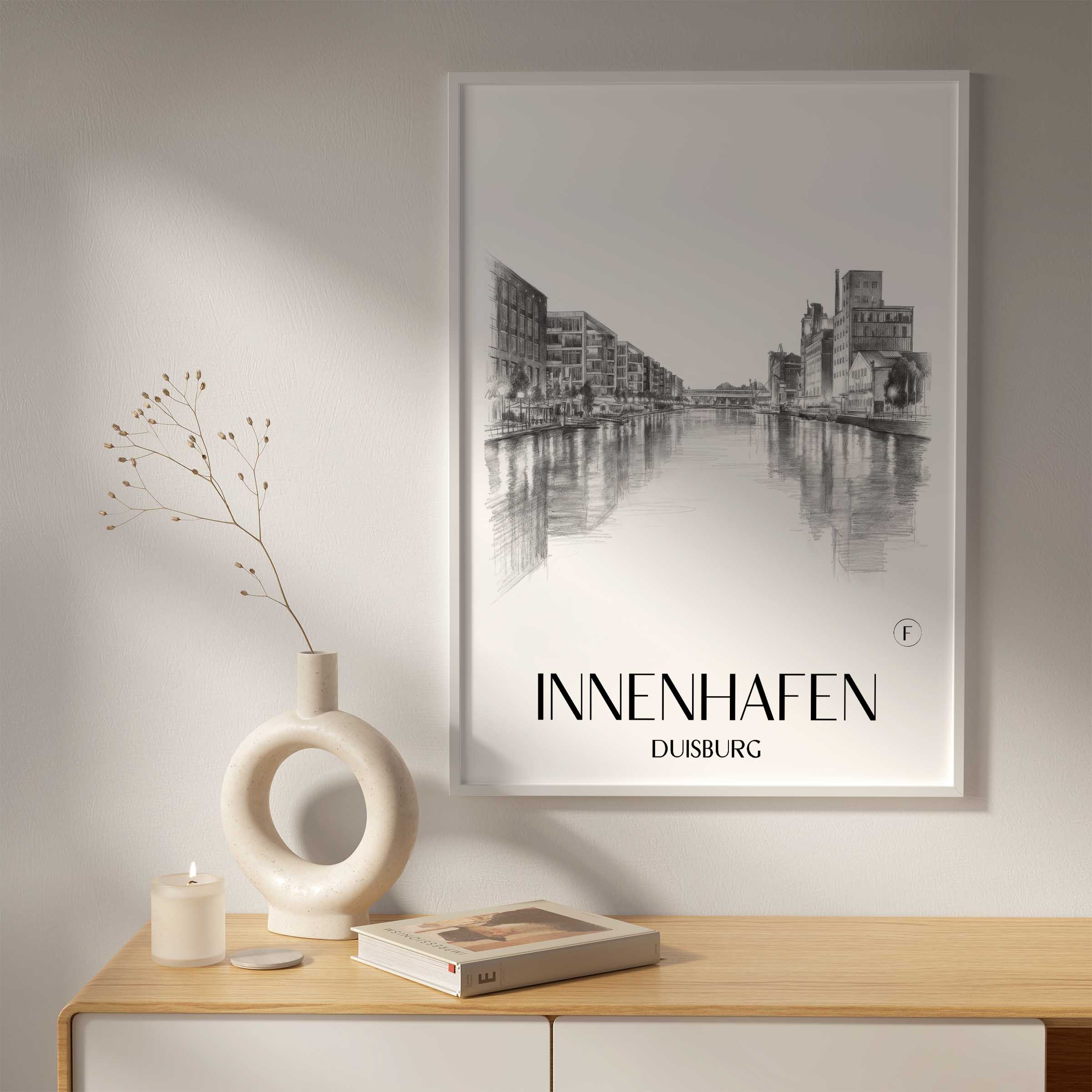 innenhafen-duisburg-deutschland-poster-bleistift-zeichnung-drawing