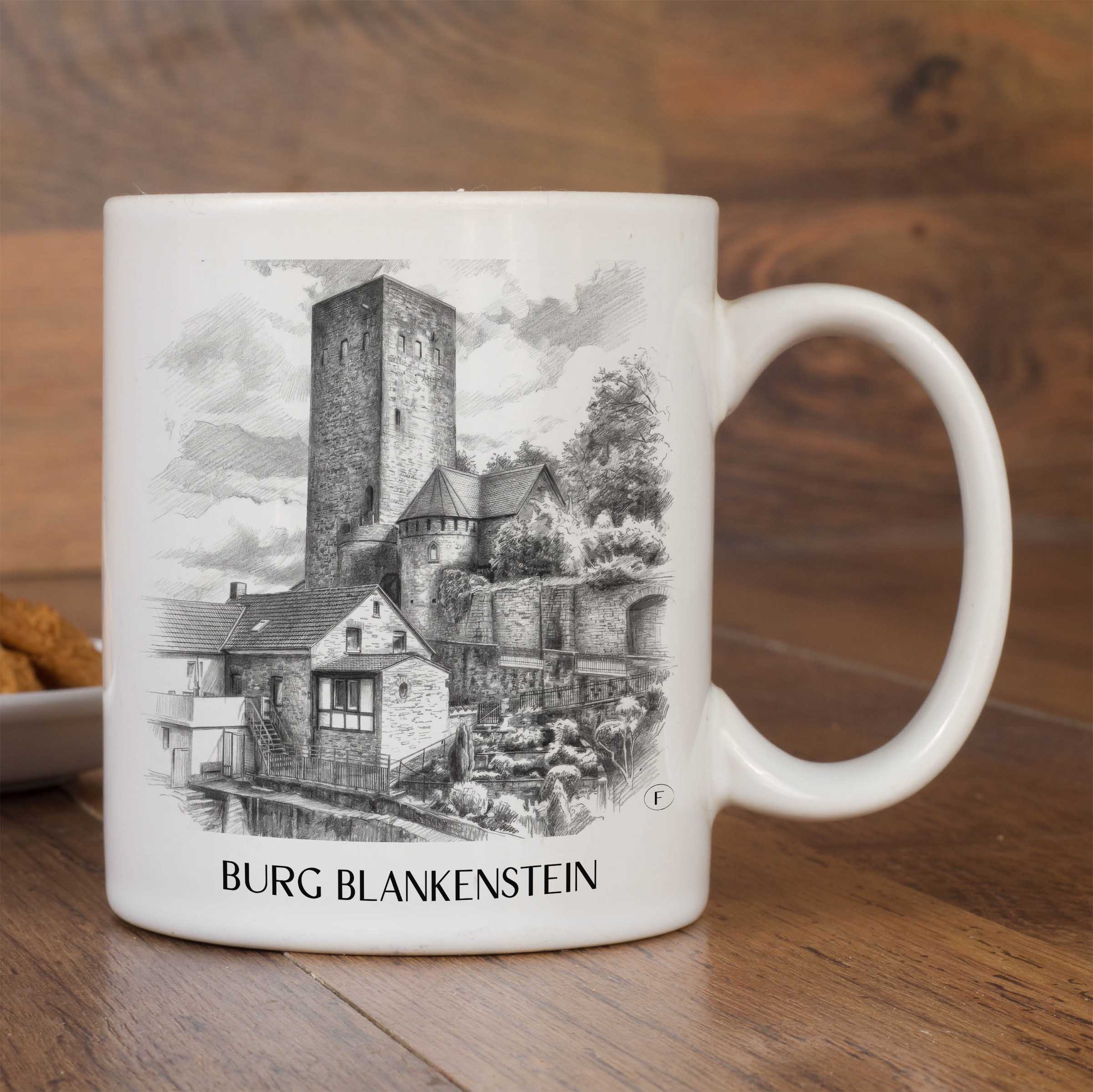 burg-blankenstein-hattingen-deutschland-kaffeebecher-bleistift-zeichnung-drawing