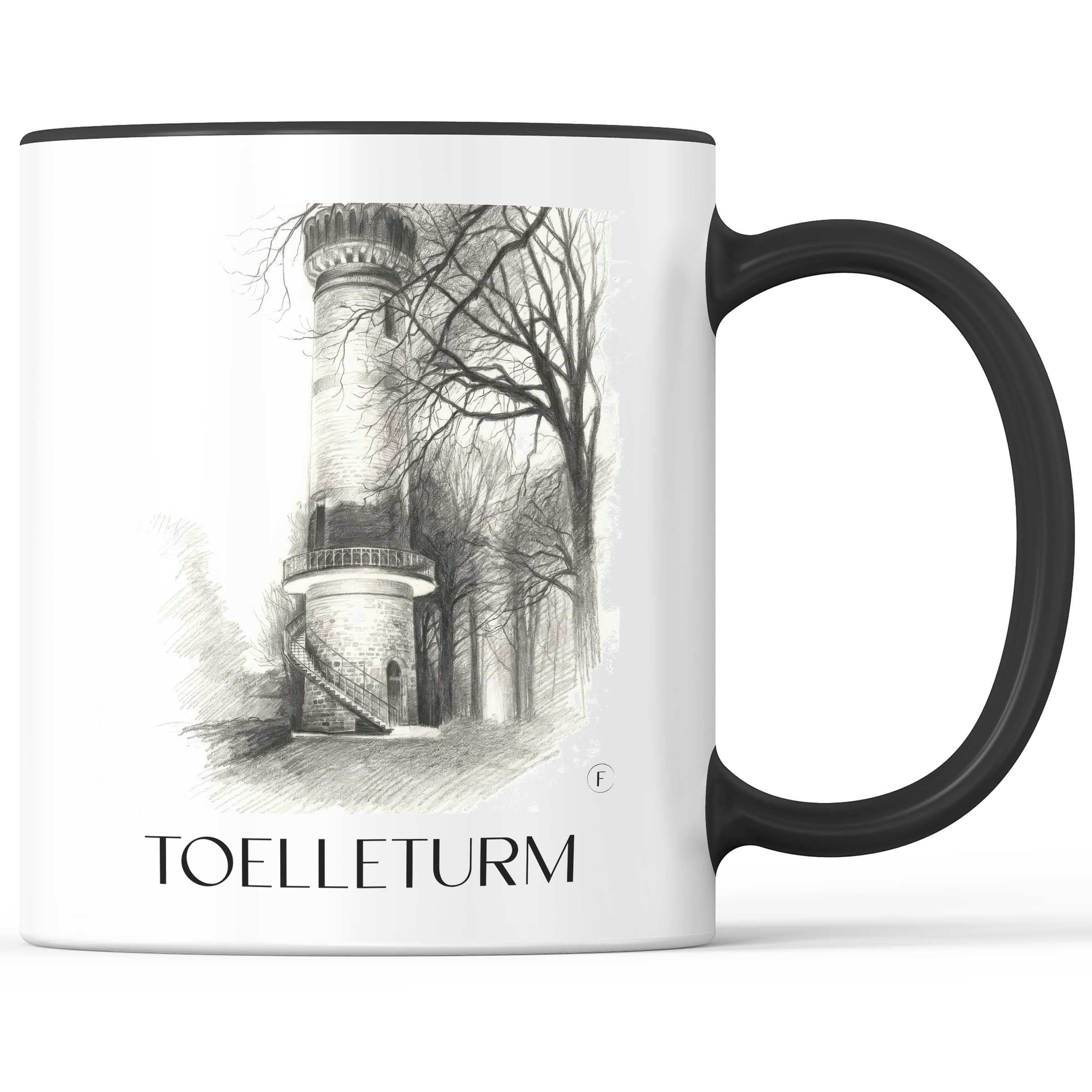 Toelleturm Kaffeebecher - Wuppertal - Deutschland Becher - Kaffeetasse im Zeichnung Stil