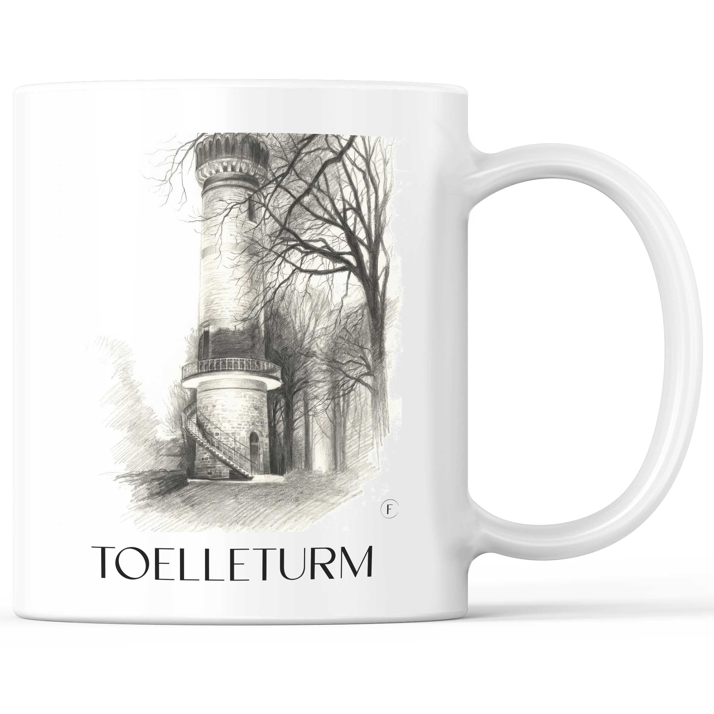 Toelleturm Kaffeebecher - Wuppertal - Deutschland Becher - Kaffeetasse im Zeichnung Stil