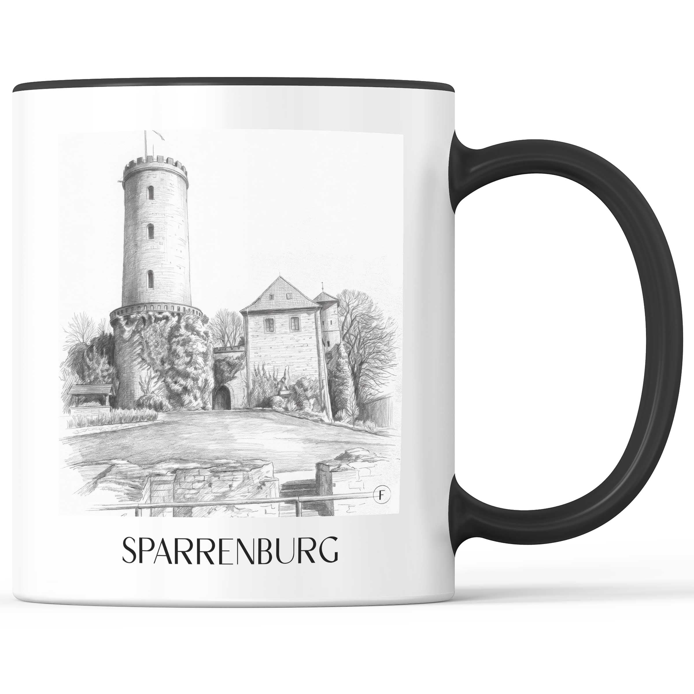 sparrenburg-bielefeld-deutschland-kaffeebecher-bleistift-zeichnung-drawing