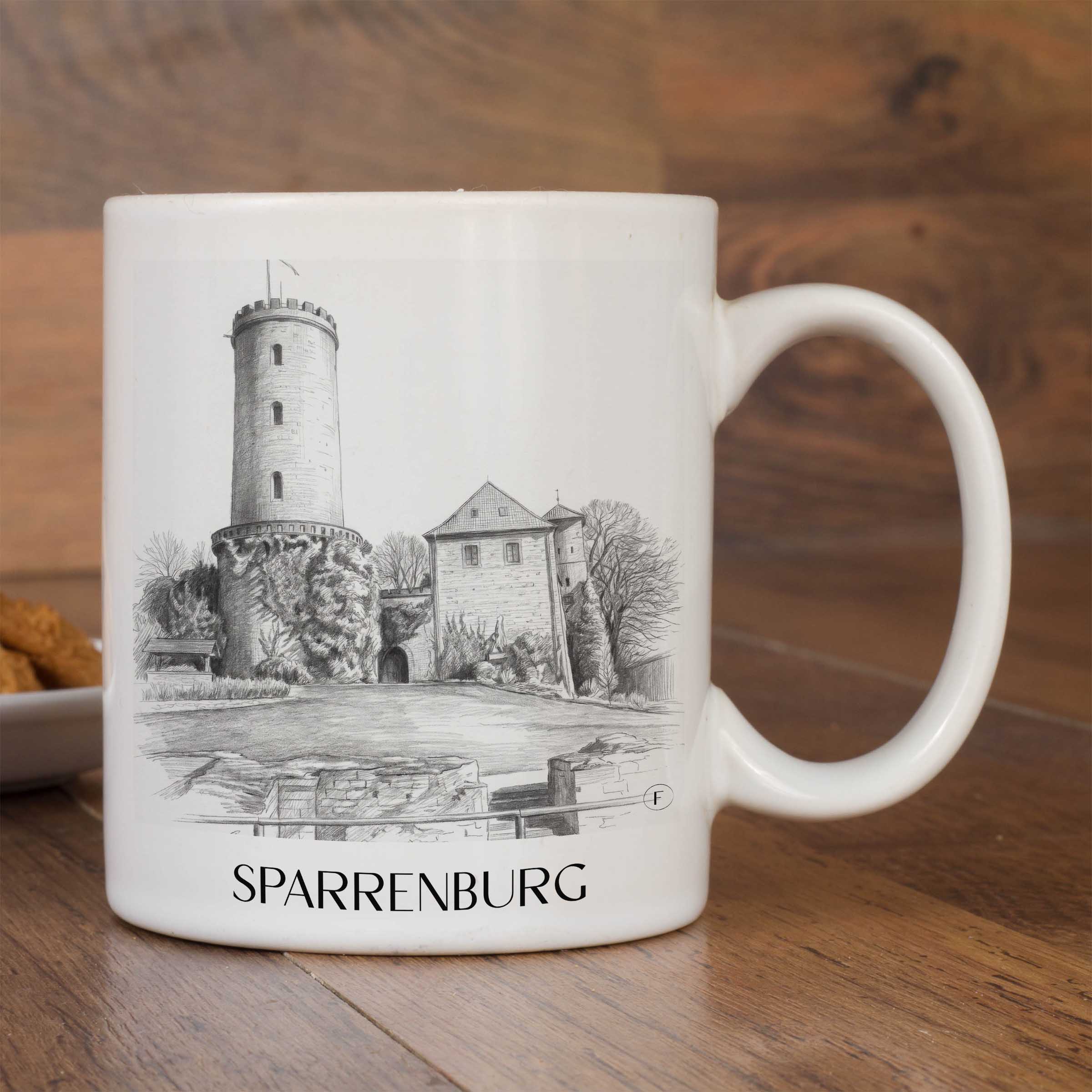 sparrenburg-bielefeld-deutschland-kaffeebecher-bleistift-zeichnung-drawing
